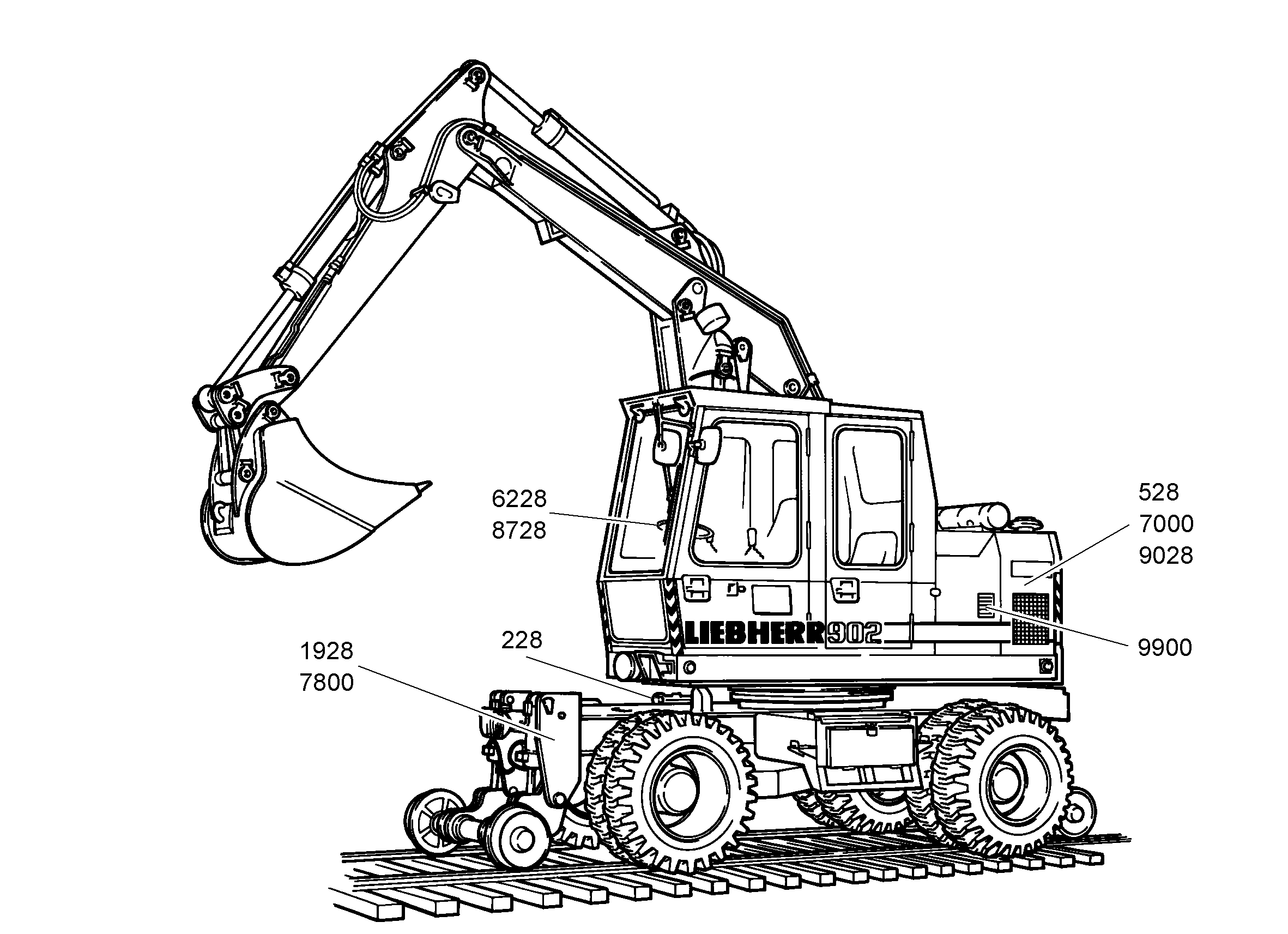 РЕЛЬСОВАЯ НАПРАВЛ., УСТАНОВКА 9142707 LIEBHERR