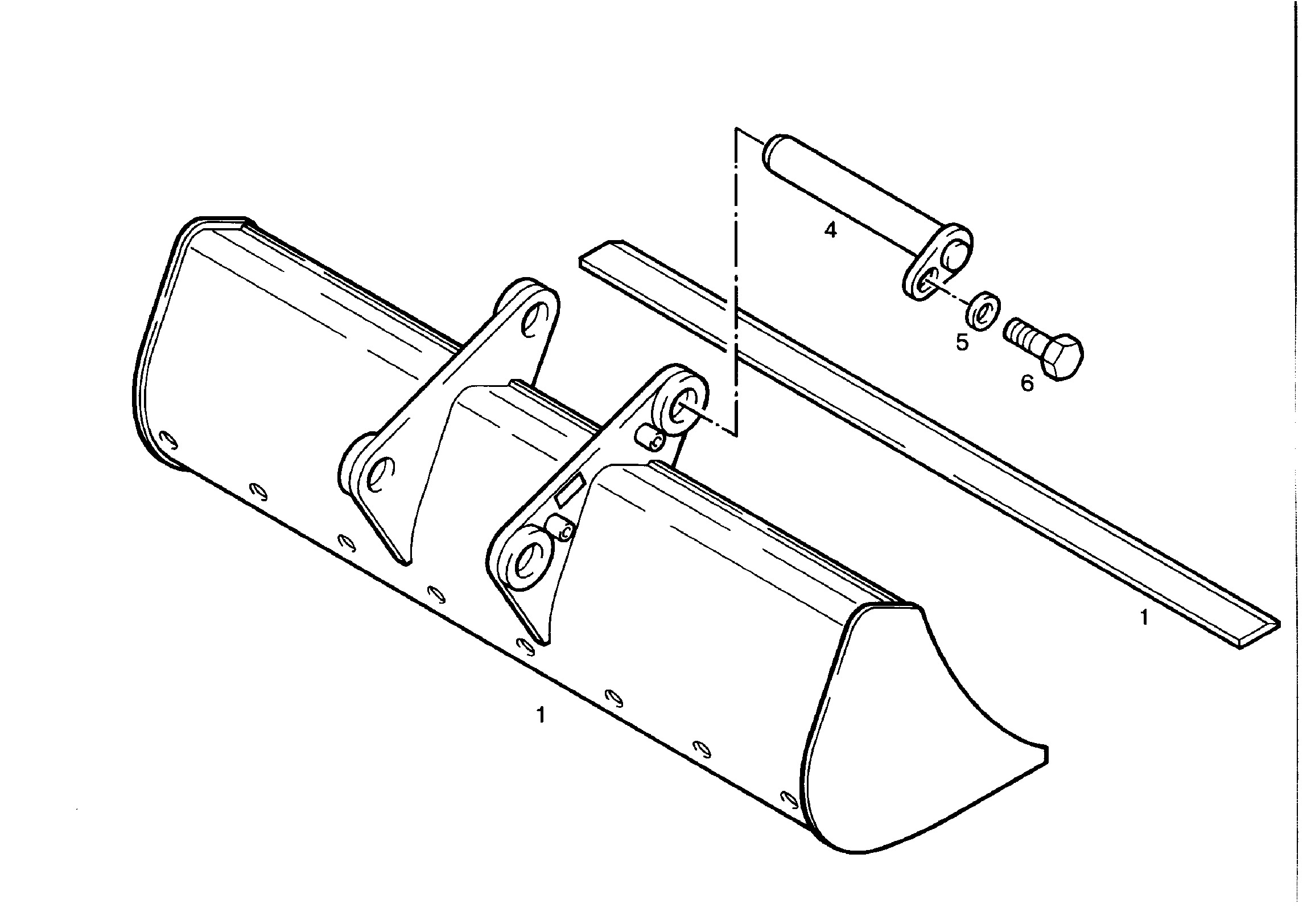 КОВШ КАНАВООЧИСТИТЕЛЯ 1500mm 0,31m³ 9234156 LIEBHERR