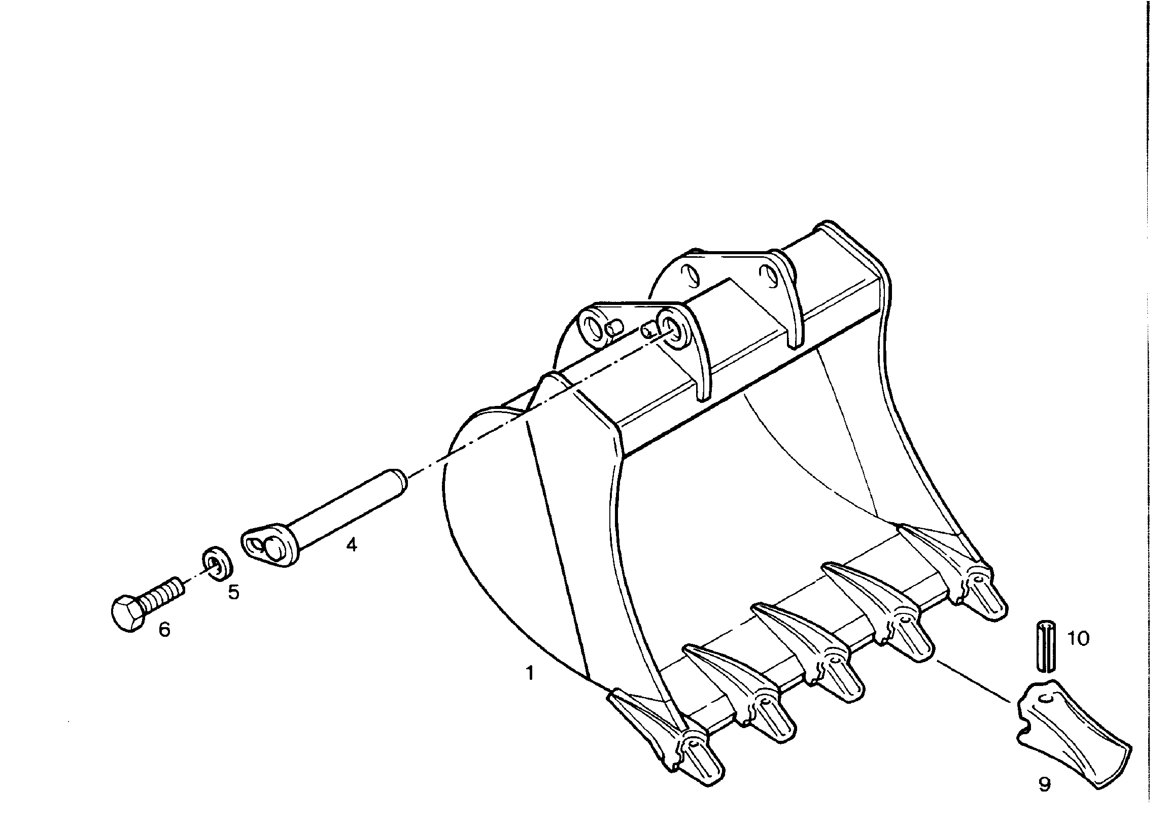 ЛОПАТА ОБРАТНАЯ 850mm 0,46m³ 9238740 LIEBHERR