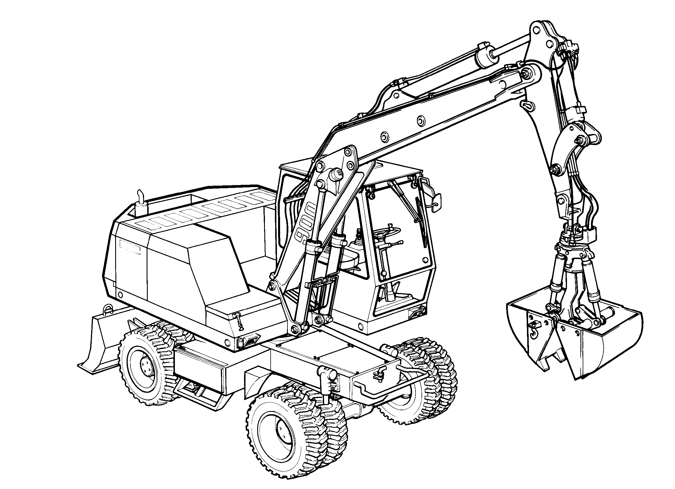 РАЗМЕЩЕНИЕ ПОДЪЕМНОГО ЦИЛИНДРА 9203519 LIEBHERR