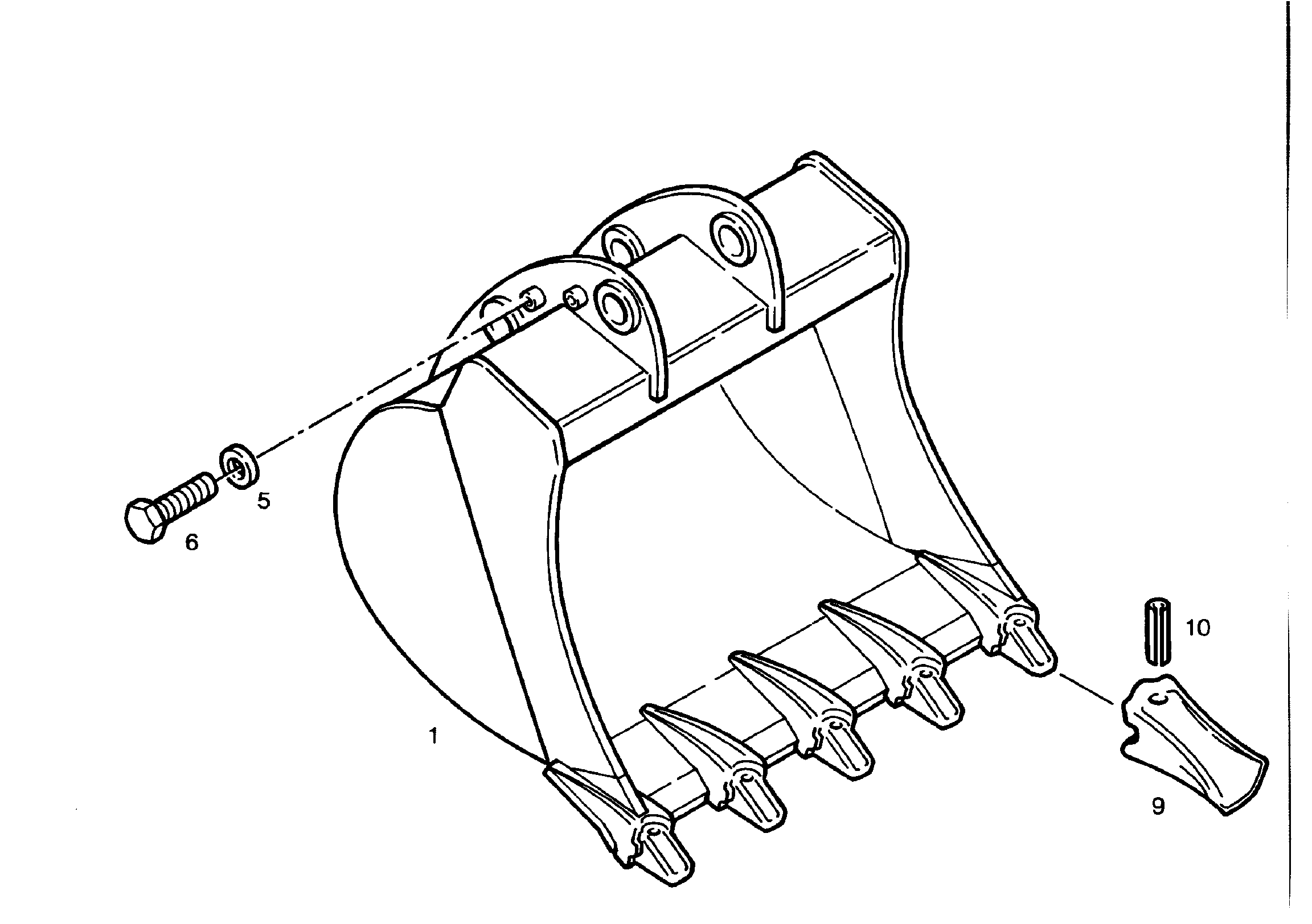 ЛОПАТА ОБРАТНАЯ 750mm 0,33m³ 9233343 LIEBHERR