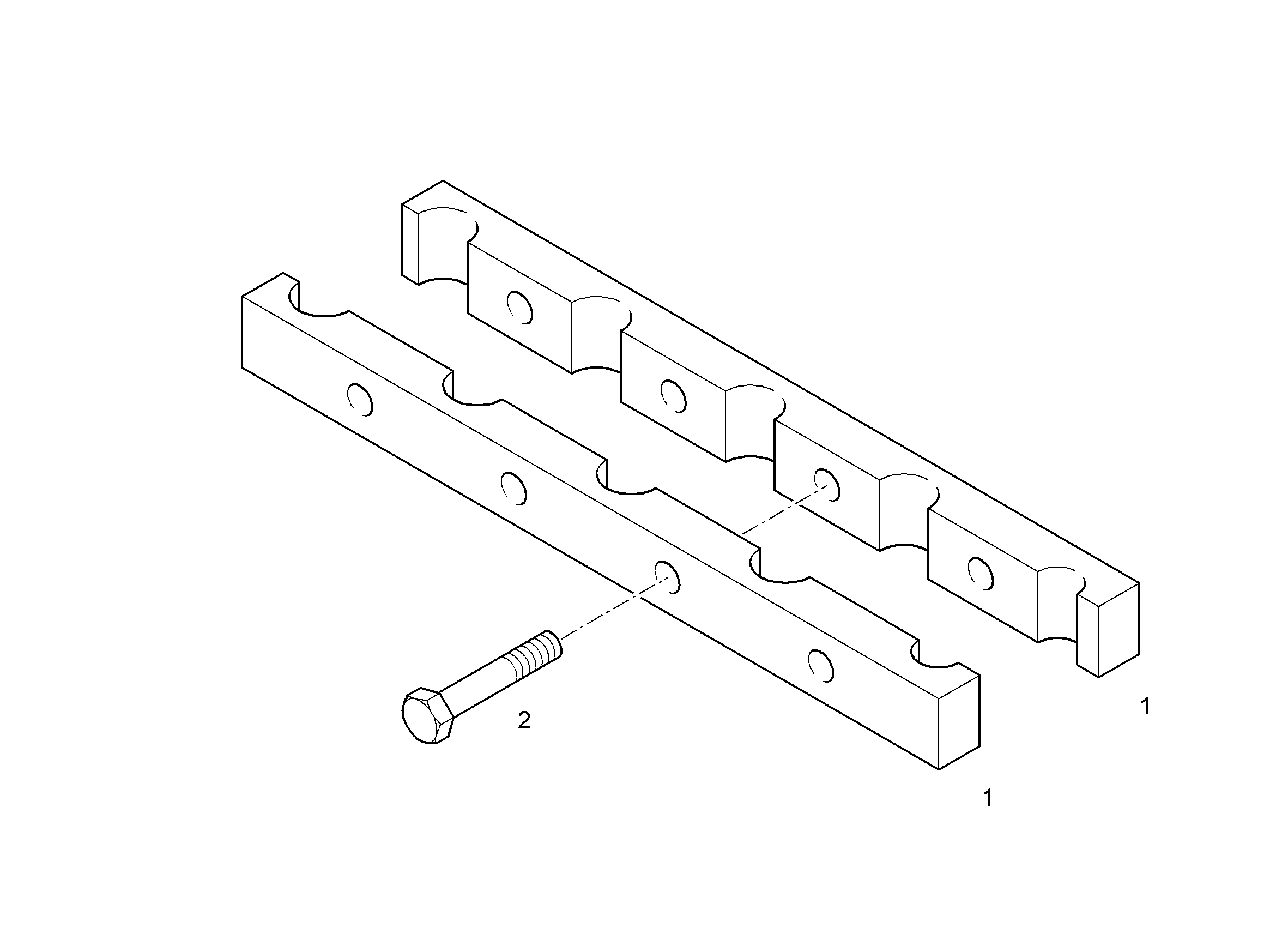 СКОБА ДЛЯ КРЕПЛЕНИЯ ТРУБЫ 20 3X20-15 9178651 LIEBHERR