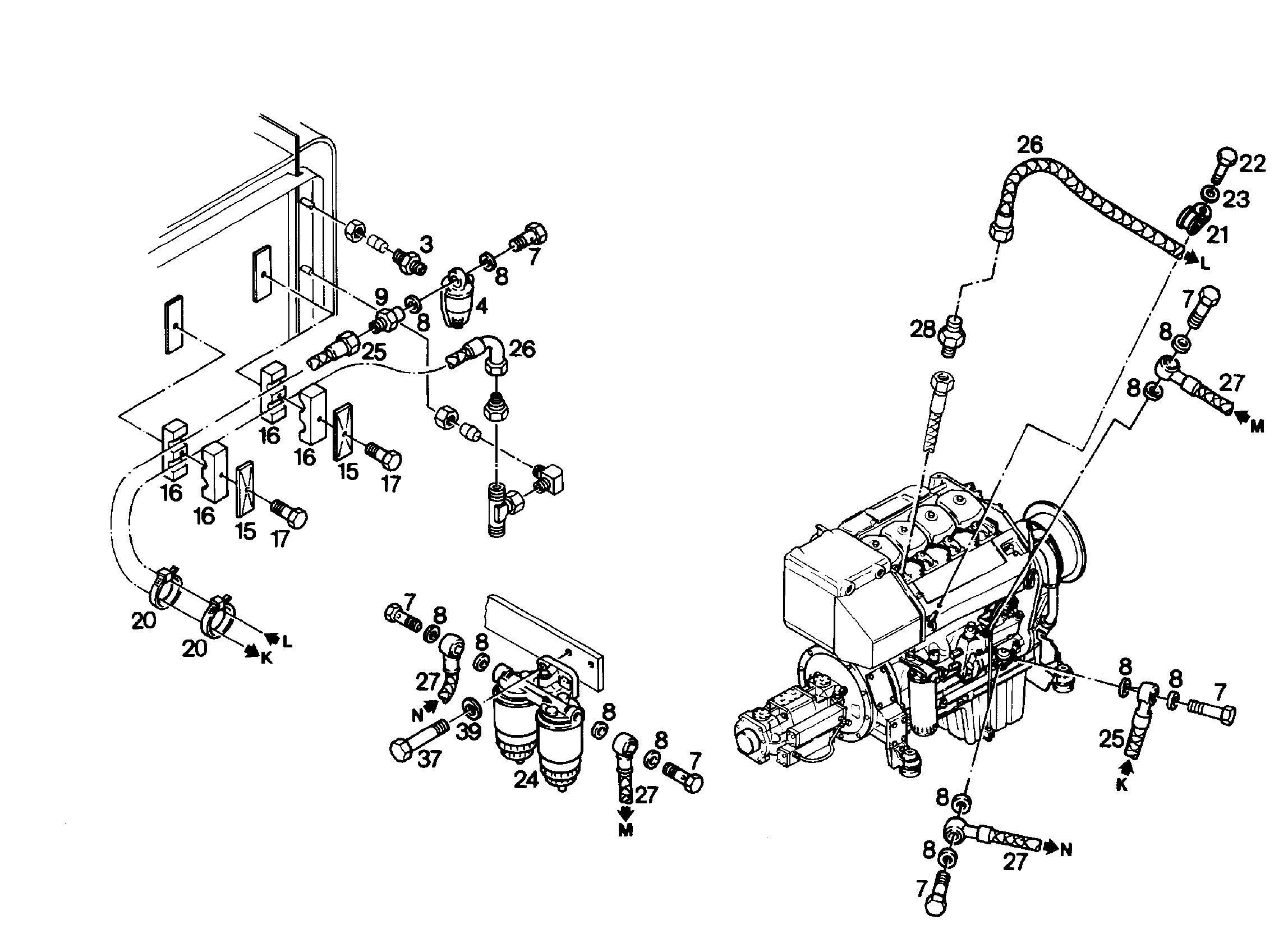 ТОПЛИВО - ПОДОГРЕВ 9207101 LIEBHERR