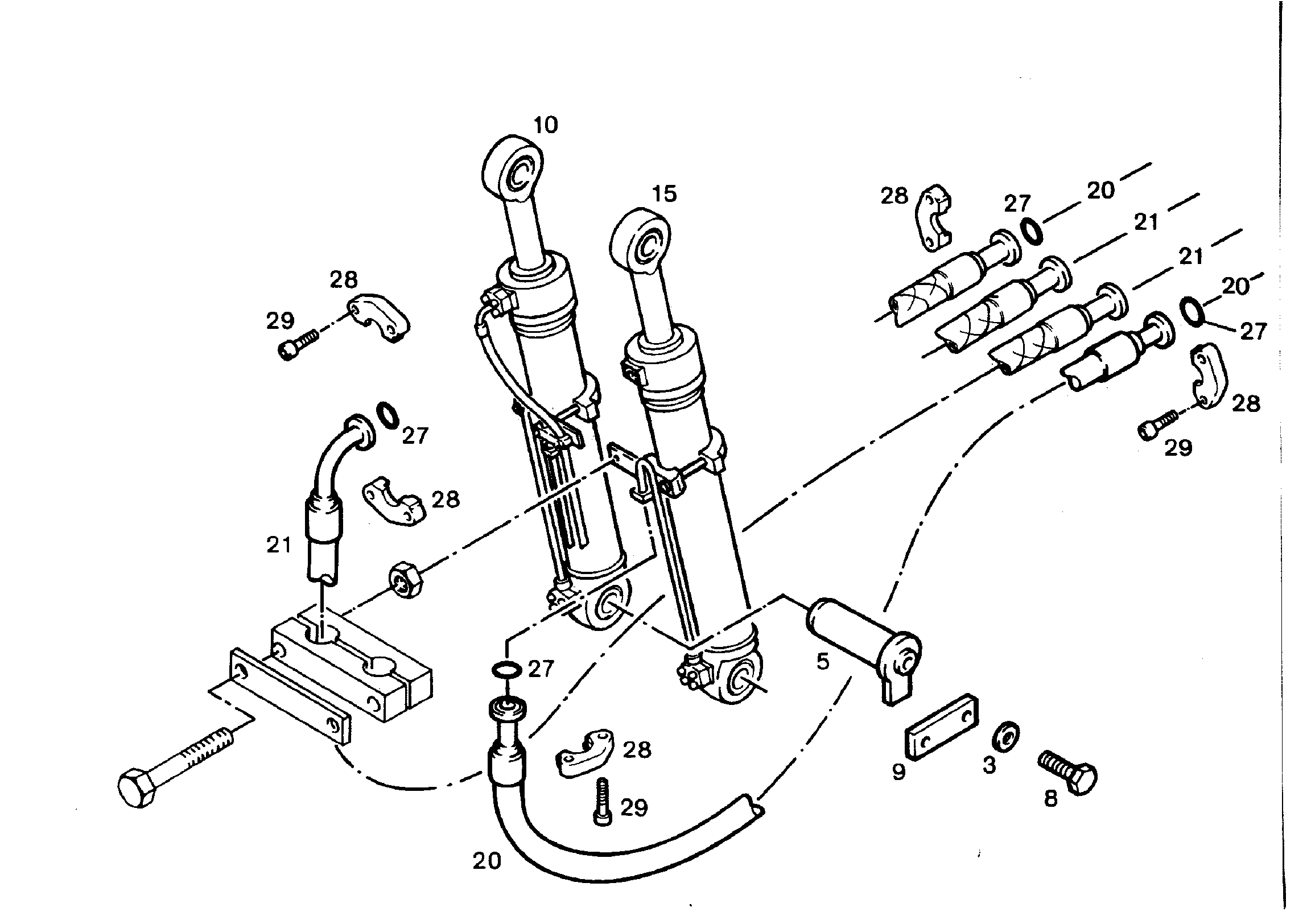 ПОДЪЕМНЫЙ ЦИЛИНДР СПРАВА 9206582 LIEBHERR