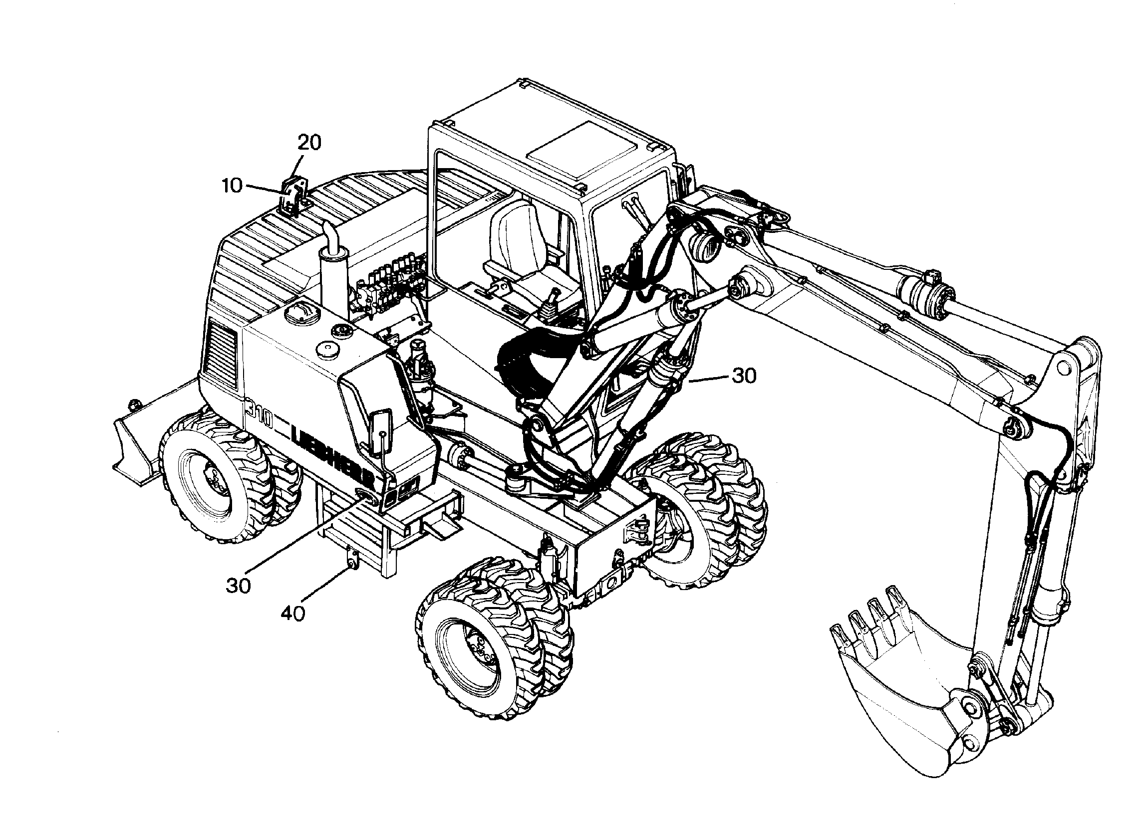 КРЕПЛ. ДОП. МИГАЮЩИХ ФОНАРЕЙ 9206557 LIEBHERR