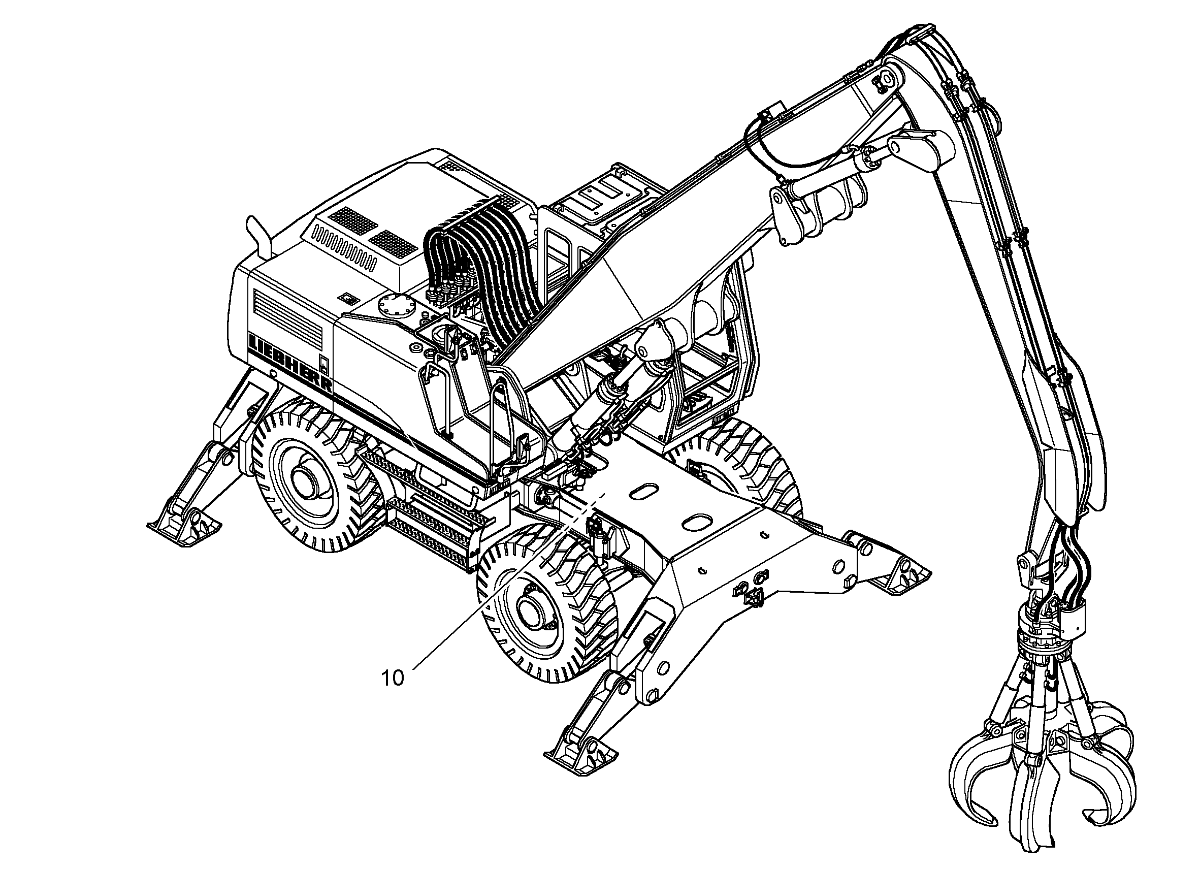 РАЗДЕЛЬНОЕ УПРАВЛ. 4ТОЧКИ ОП. 9956866 LIEBHERR
