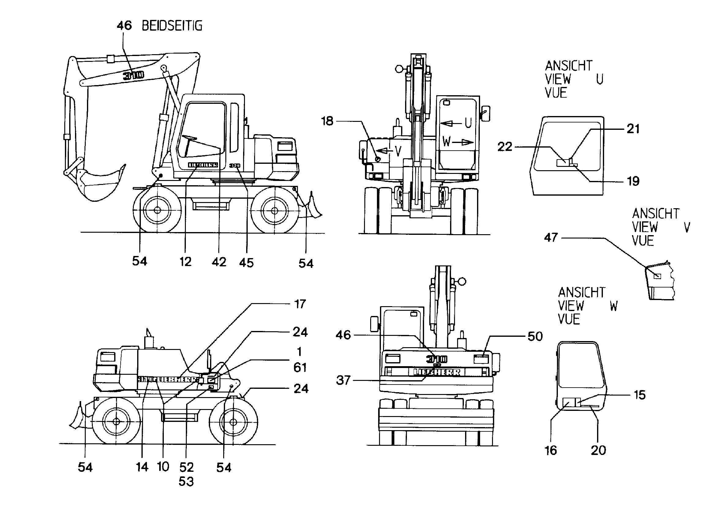 НАКЛЕЙКА ПРЕДУПР. ШВЕД. 9207092 LIEBHERR