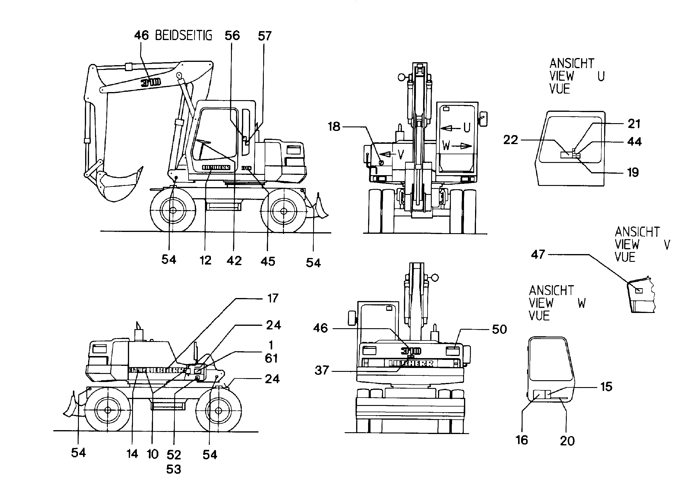 ТАБЛ.ПРЕДУПРЕЖДАЮЩАЯРУССКАЯ 9207099 LIEBHERR