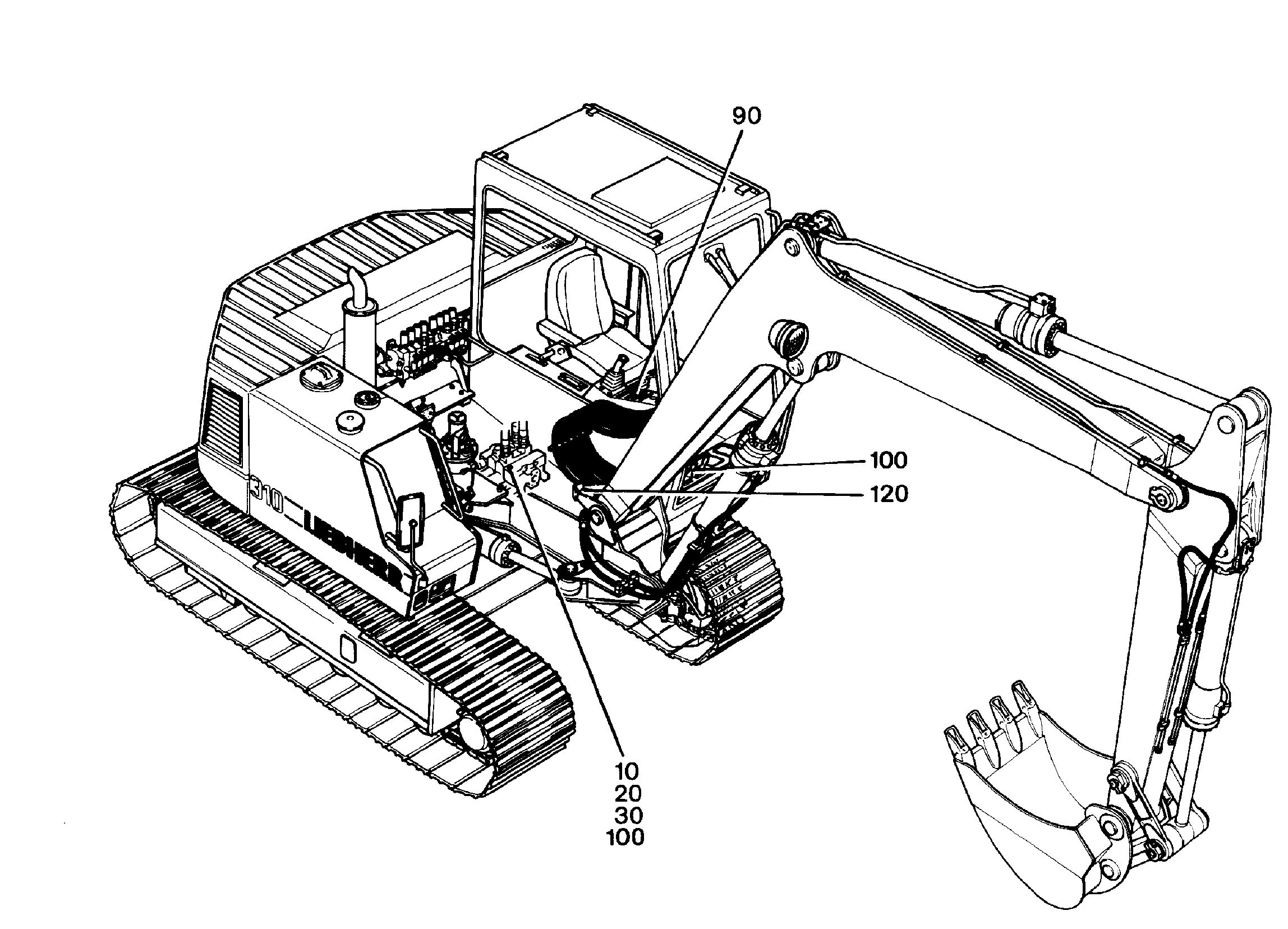 ГИДРАВЛИЧЕСКАЯ СИСТЕМА 9206705 LIEBHERR