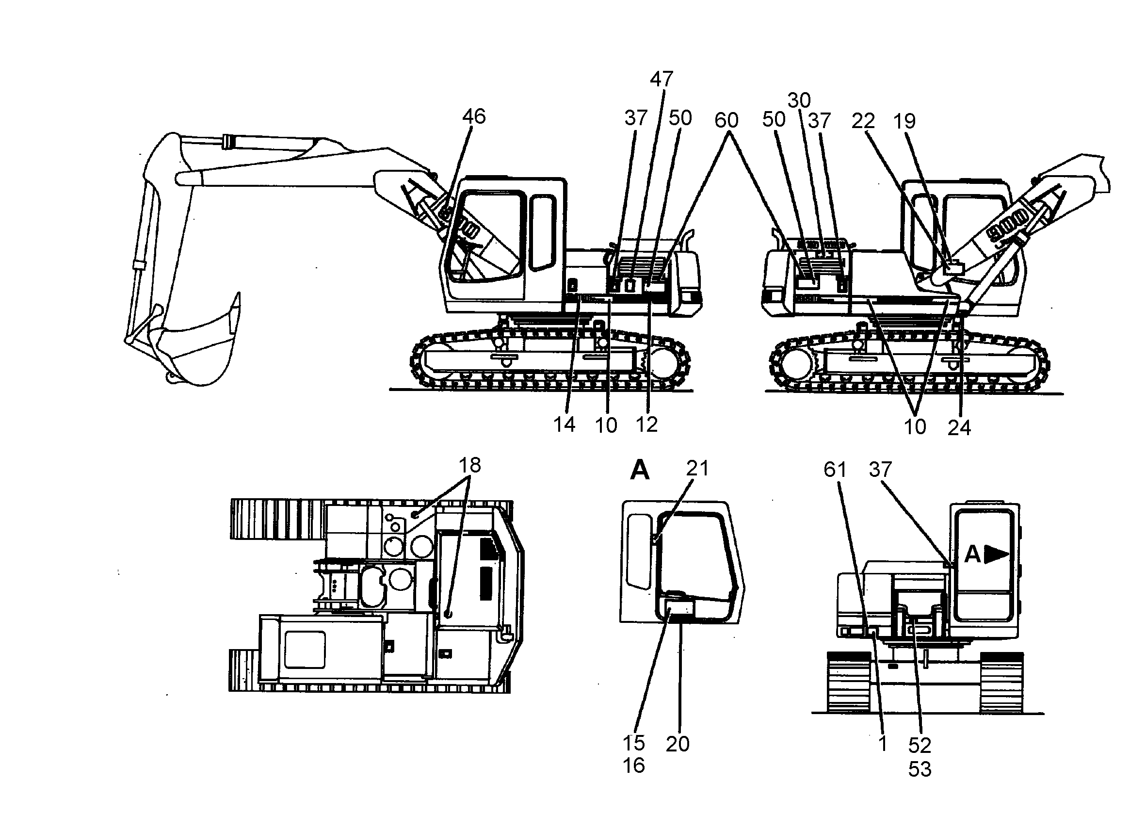 ПЛАН СМАЗКИ R900LI 190mmX190mm 9205301 LIEBHERR