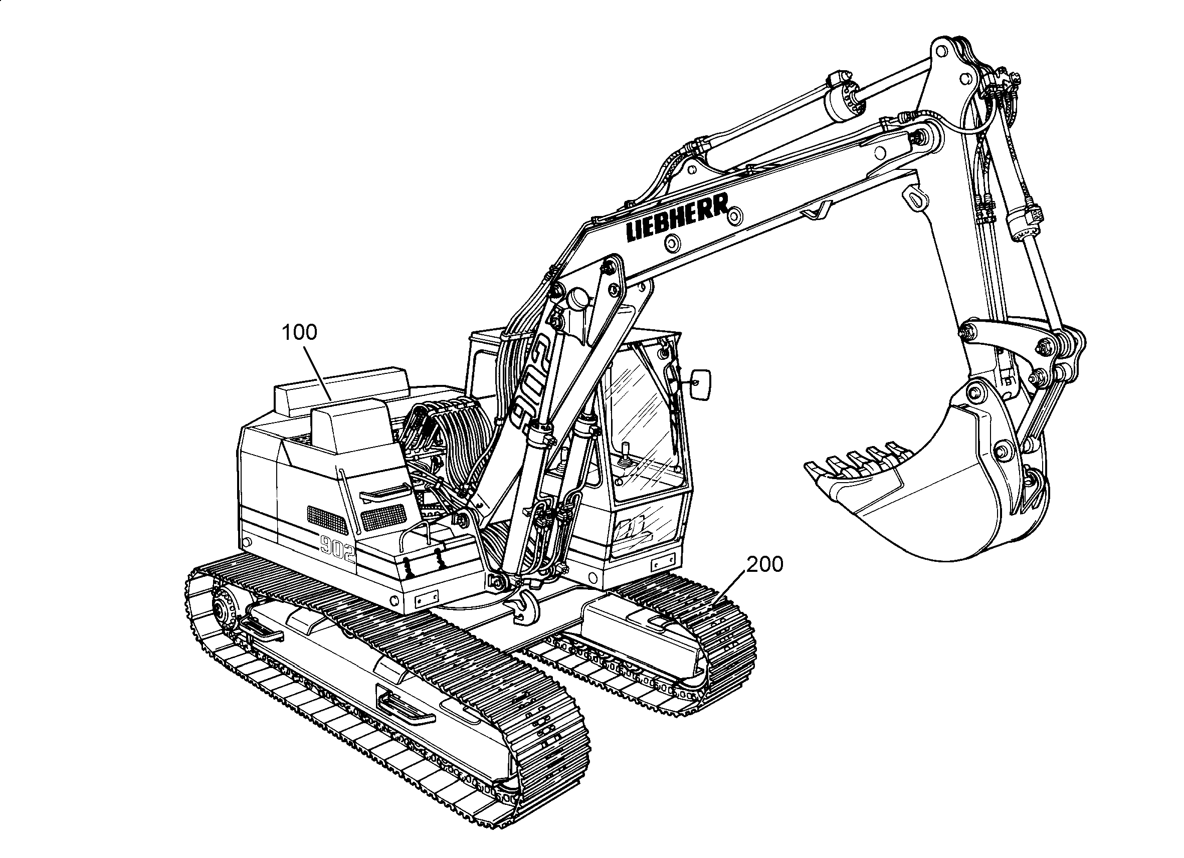 ШАССИ HD 9061851 LIEBHERR
