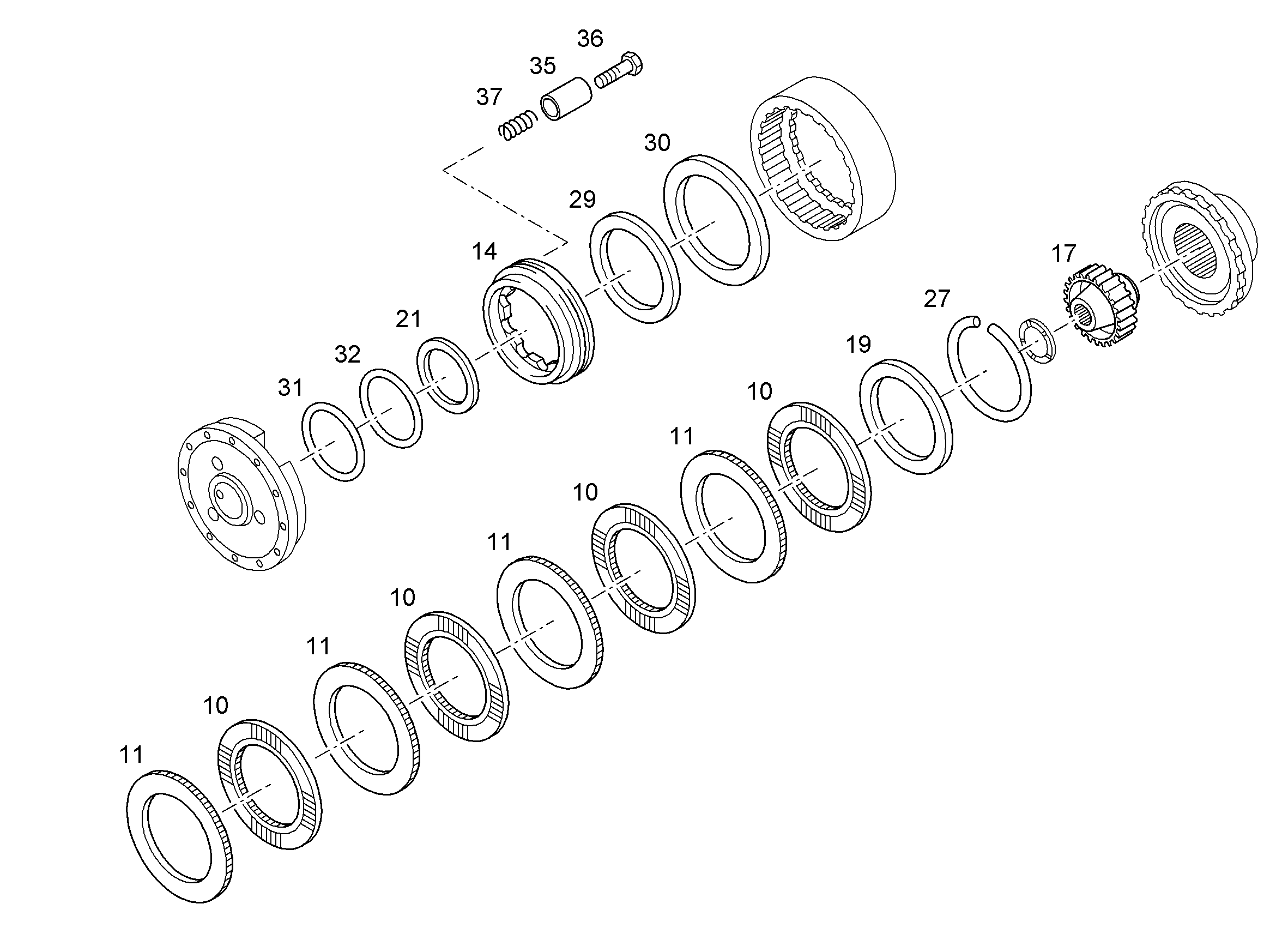 Прижимная пружина 2X12X28,5 7018246 LIEBHERR