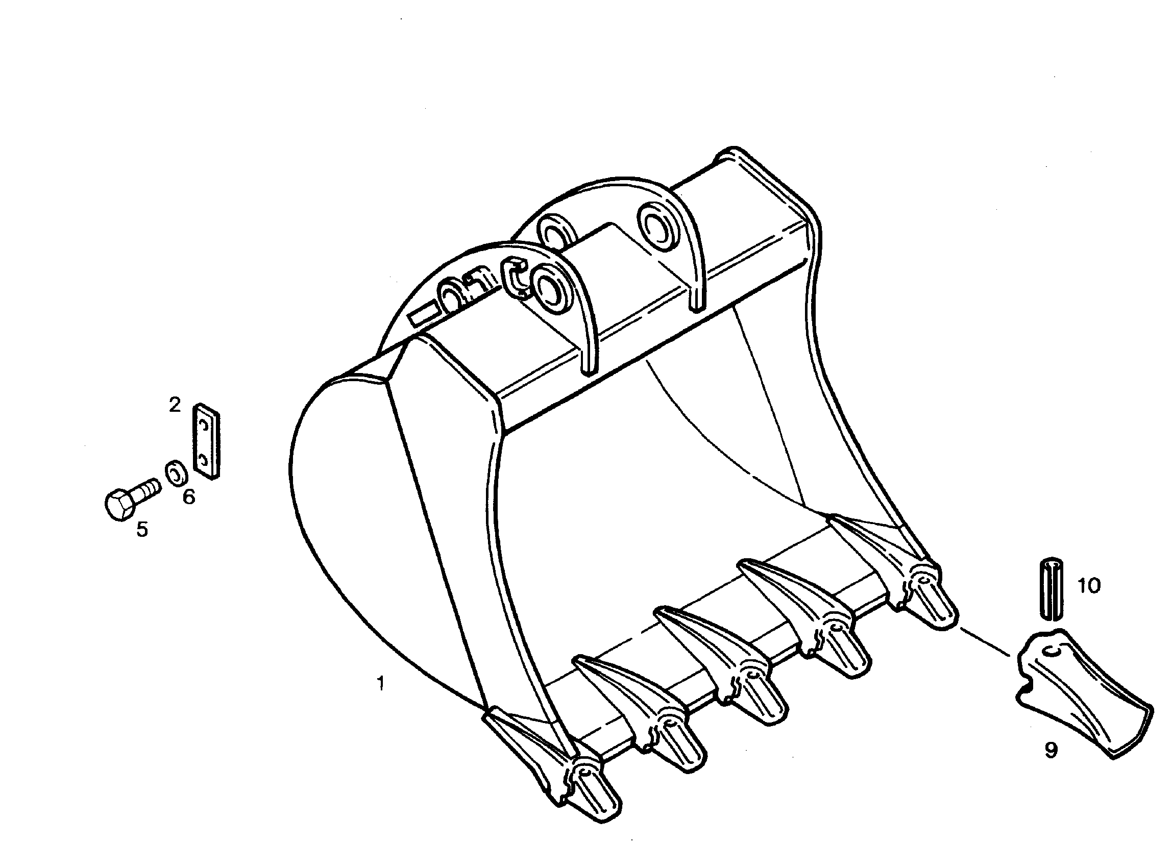 ЛОПАТА ОБРАТНАЯ 850mm 0,46m³ 9237372 LIEBHERR