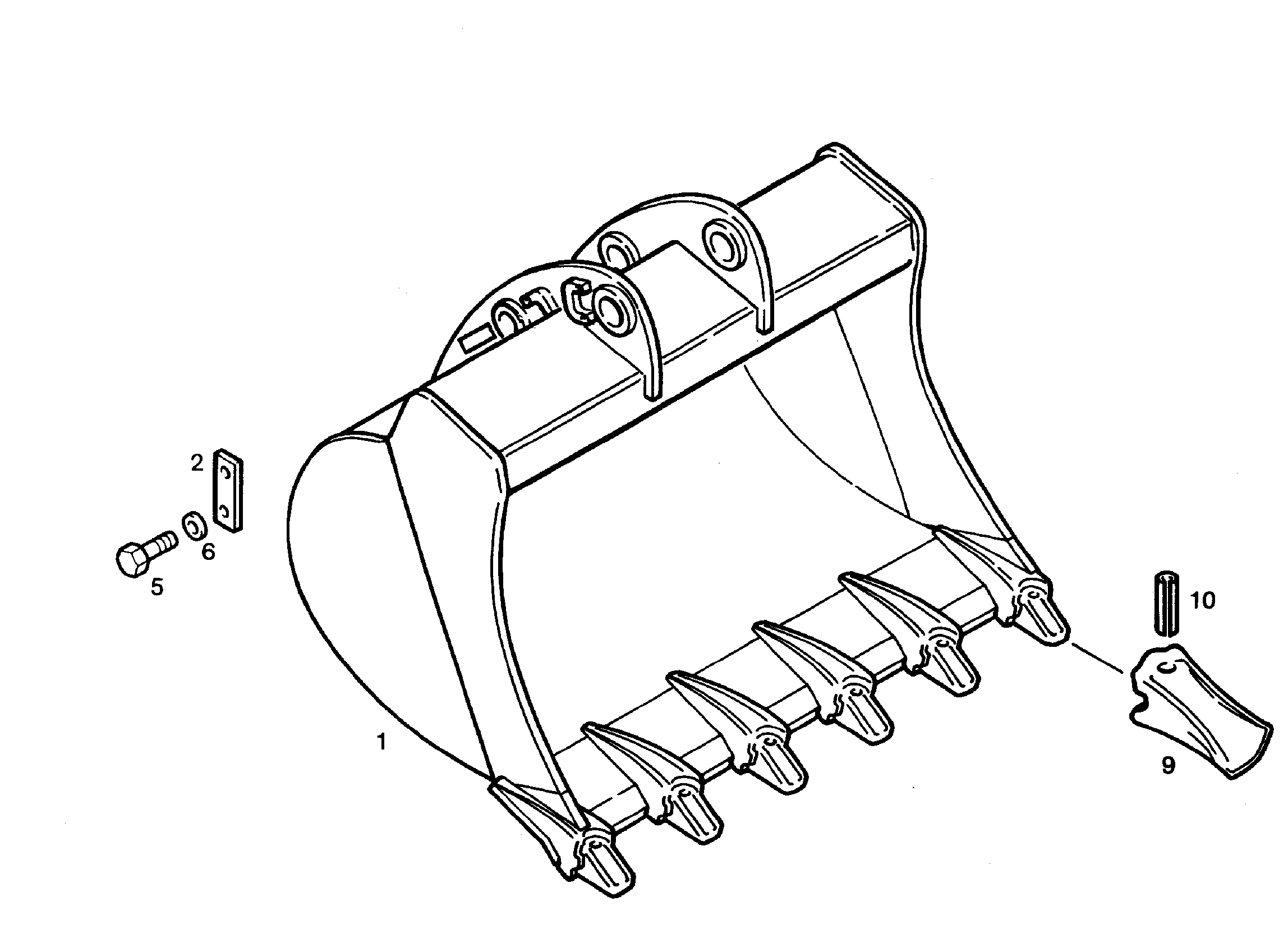 ЛОПАТА ОБРАТНАЯ 1250mm 0,75m³ 9237461 LIEBHERR