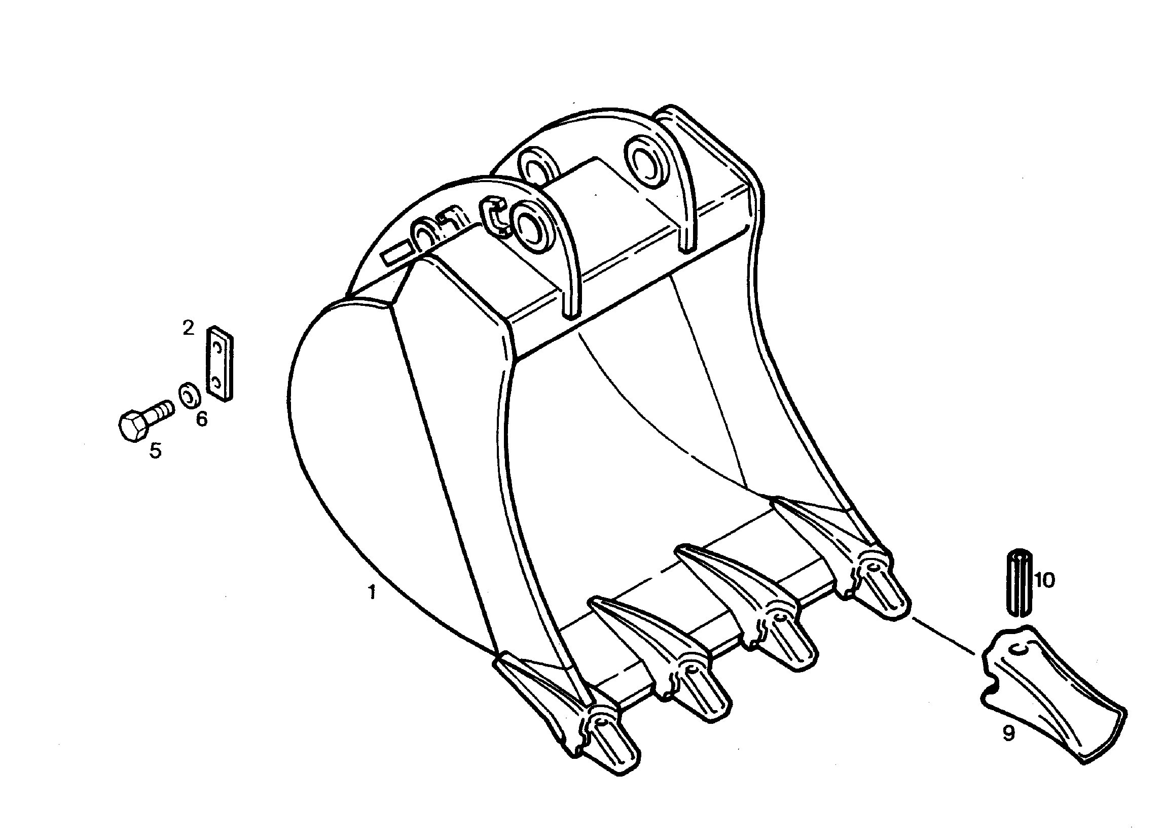 ЛОПАТА ОБРАТНАЯ 650mm 0,33m³ 9237427 LIEBHERR