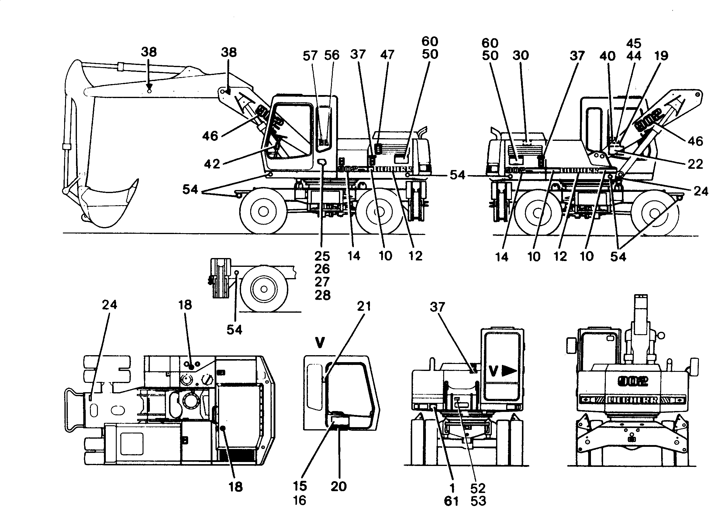 ПЛАН СМАЗКИ A902LI 275mmX190mm 9202811 LIEBHERR
