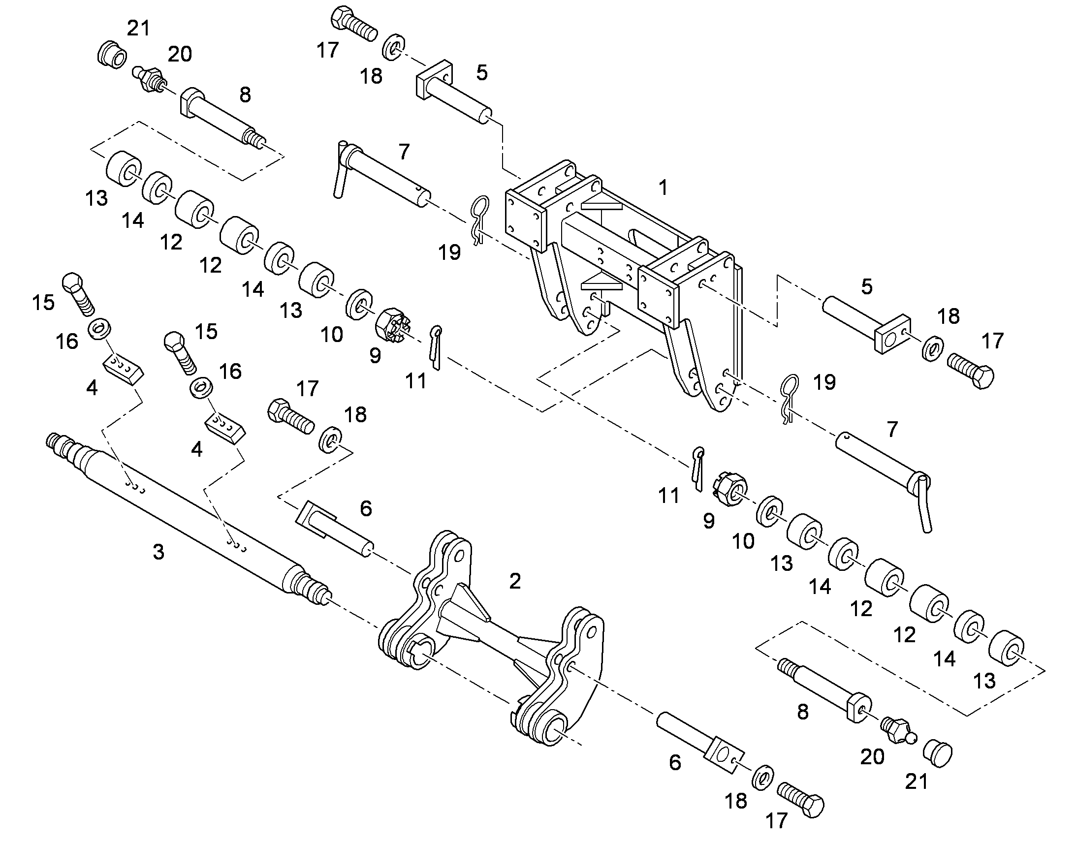 ОСЬ ZE000574 5007670 LIEBHERR
