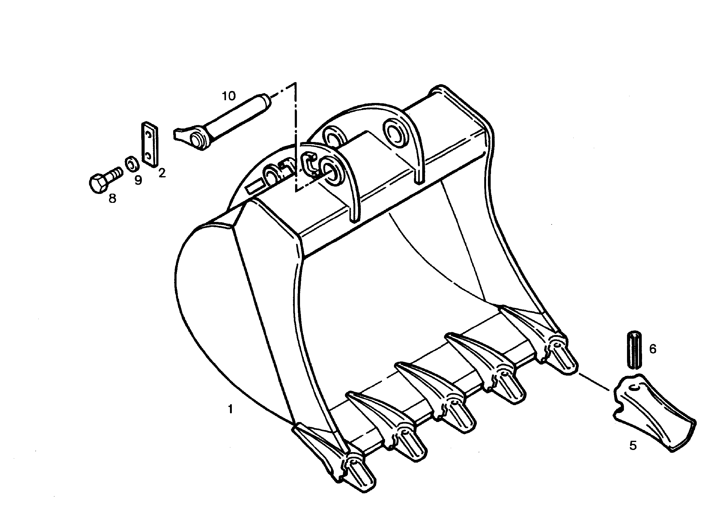 ЛОПАТА ОБРАТНАЯ 1050mm 0,6m³ 9238013 LIEBHERR