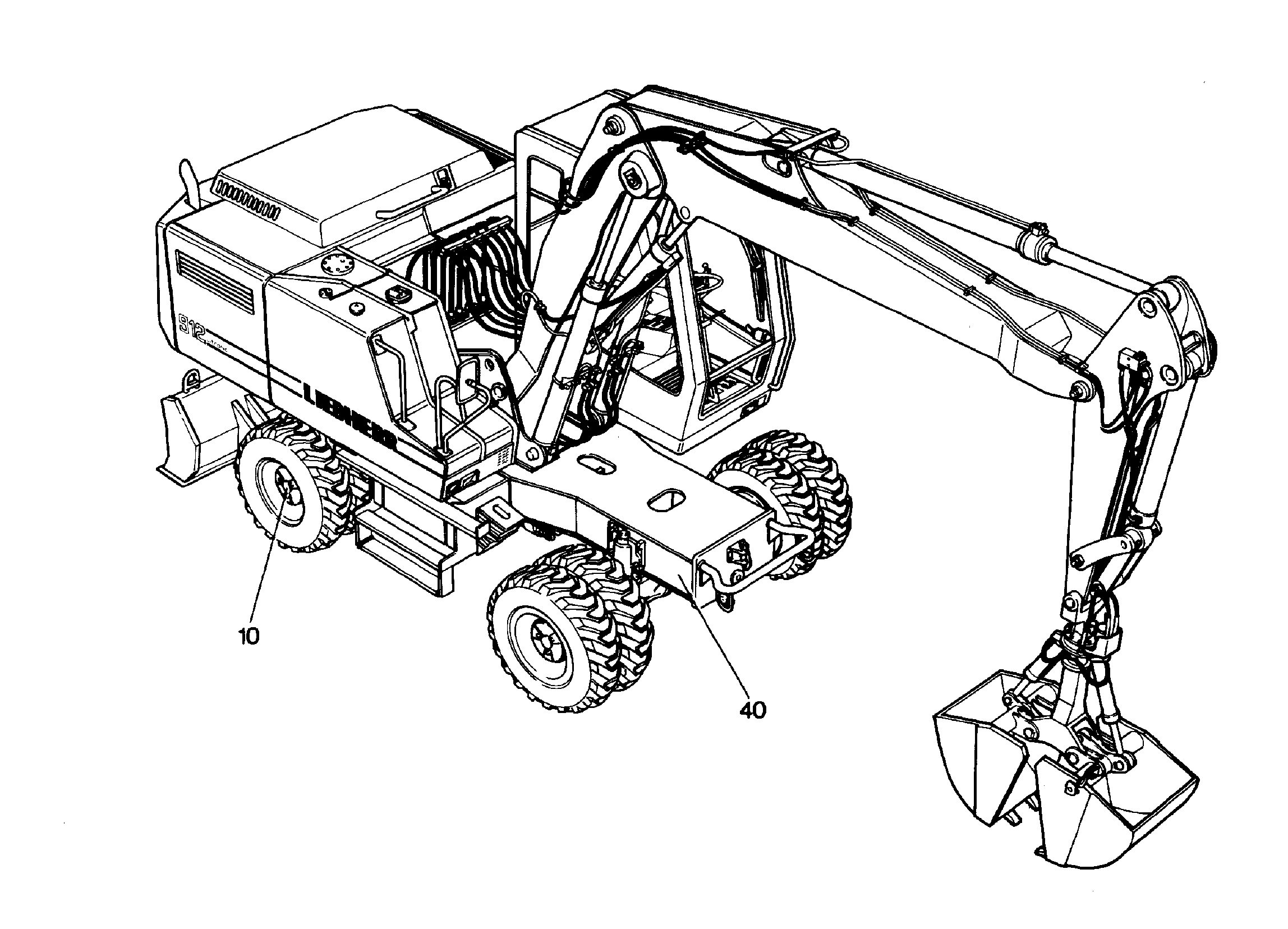ШАССИ ТАБЛИЧКА ШИРОКАЯ ПОЛОСА 9209039 LIEBHERR