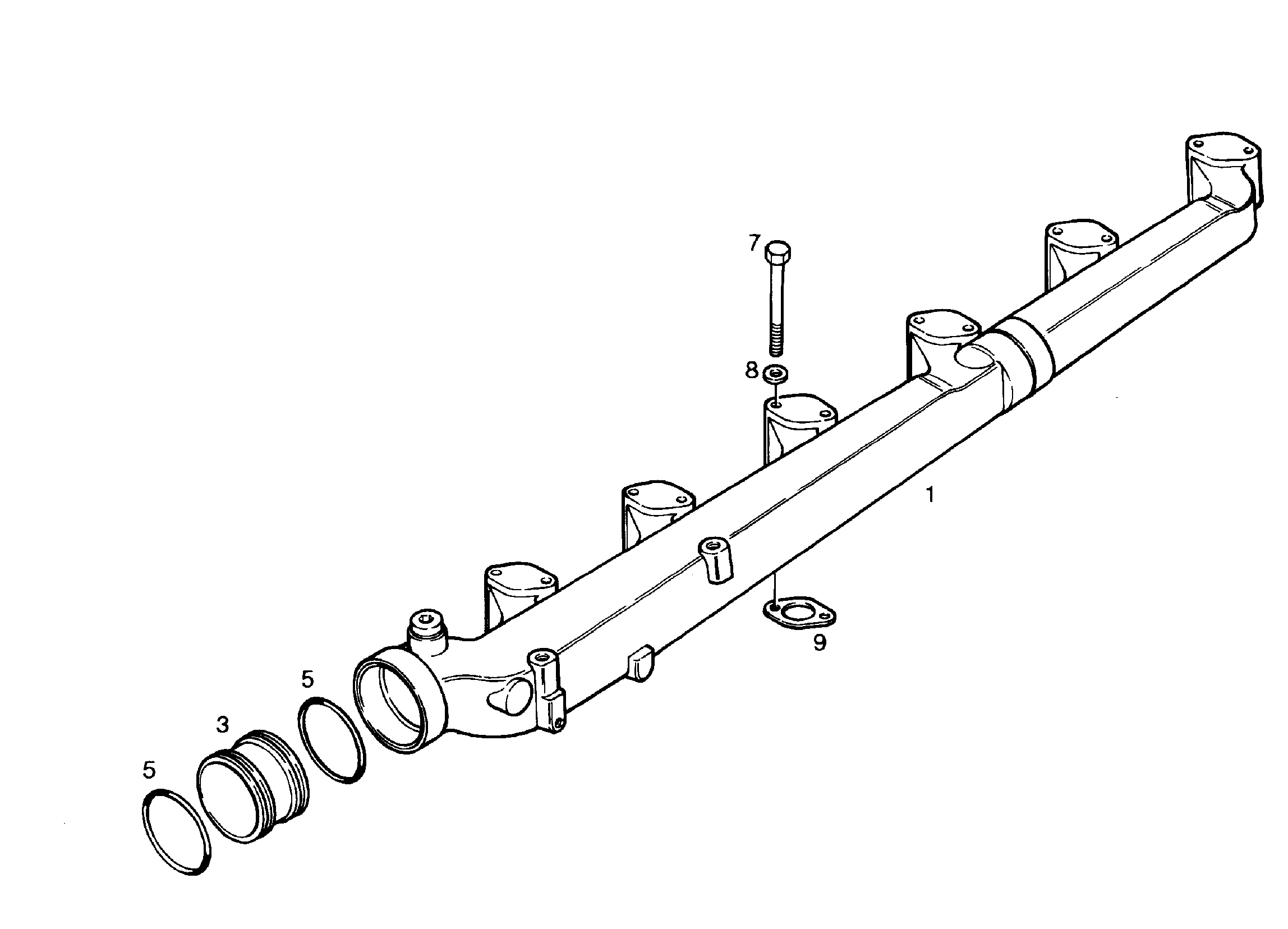 КОЛЛЕКТОР ВОДЯНОЙ 9278548 LIEBHERR