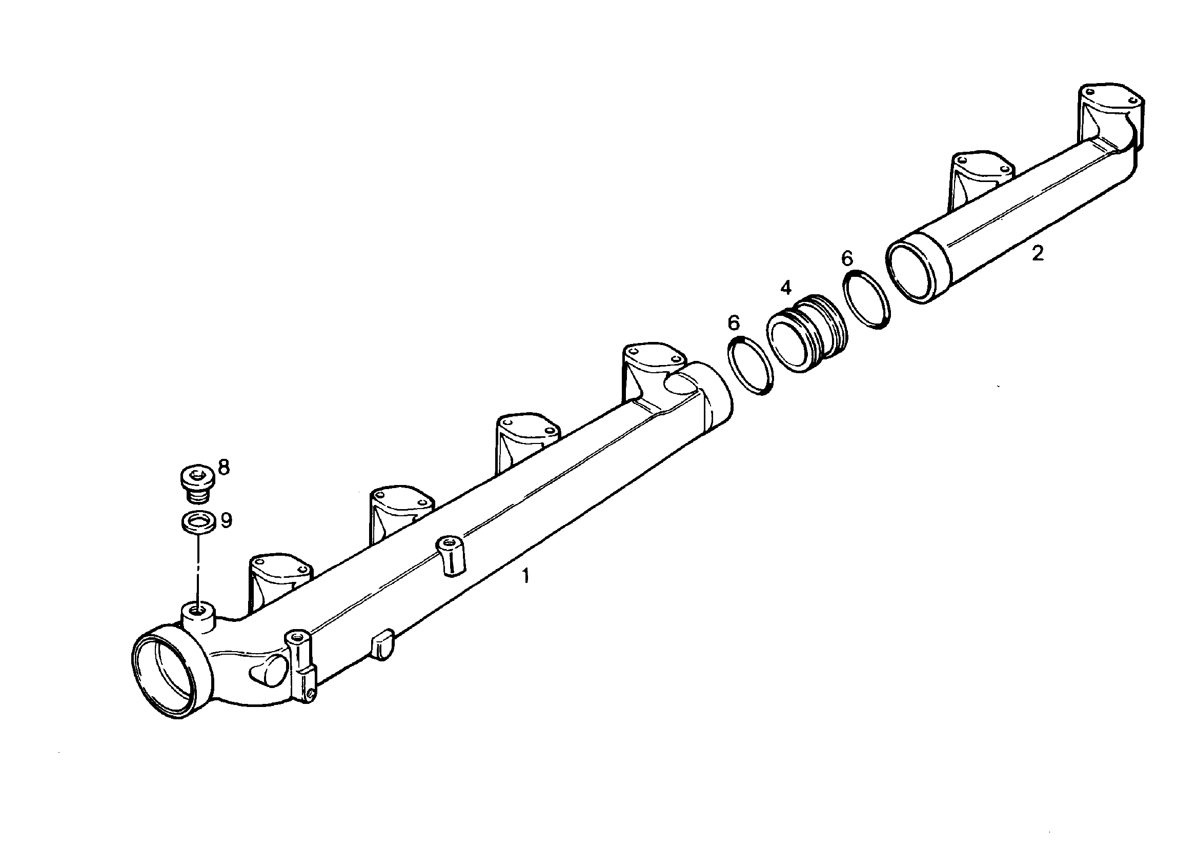 КОЛЛЕКТОР ВОДЯНОЙ МОНТИРОВАН 9883724 LIEBHERR