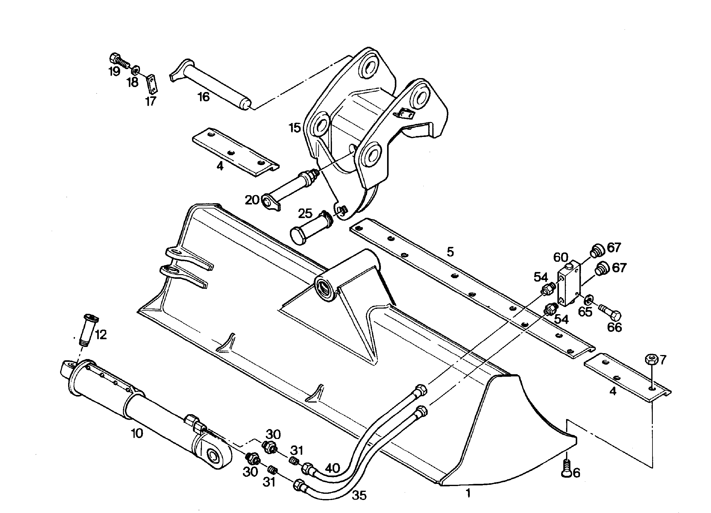 КОВШ КАНАВООЧИСТИТЕЛЯ 2800mm 1,35m³ 9235911 LIEBHERR