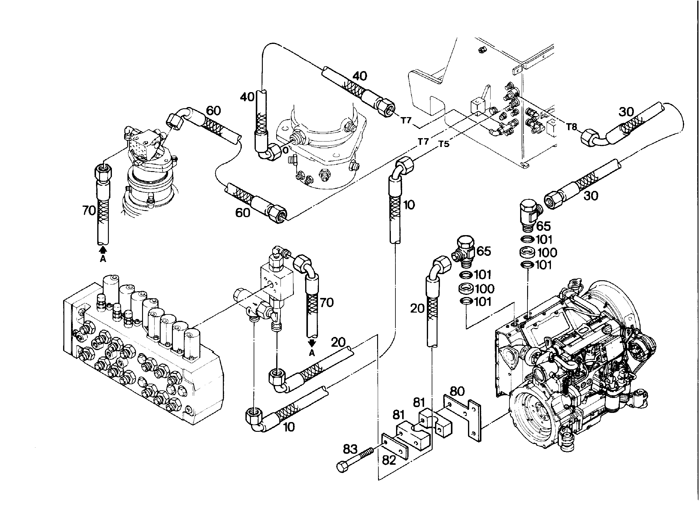 ШЛАНГ 20X1050 7412020 LIEBHERR