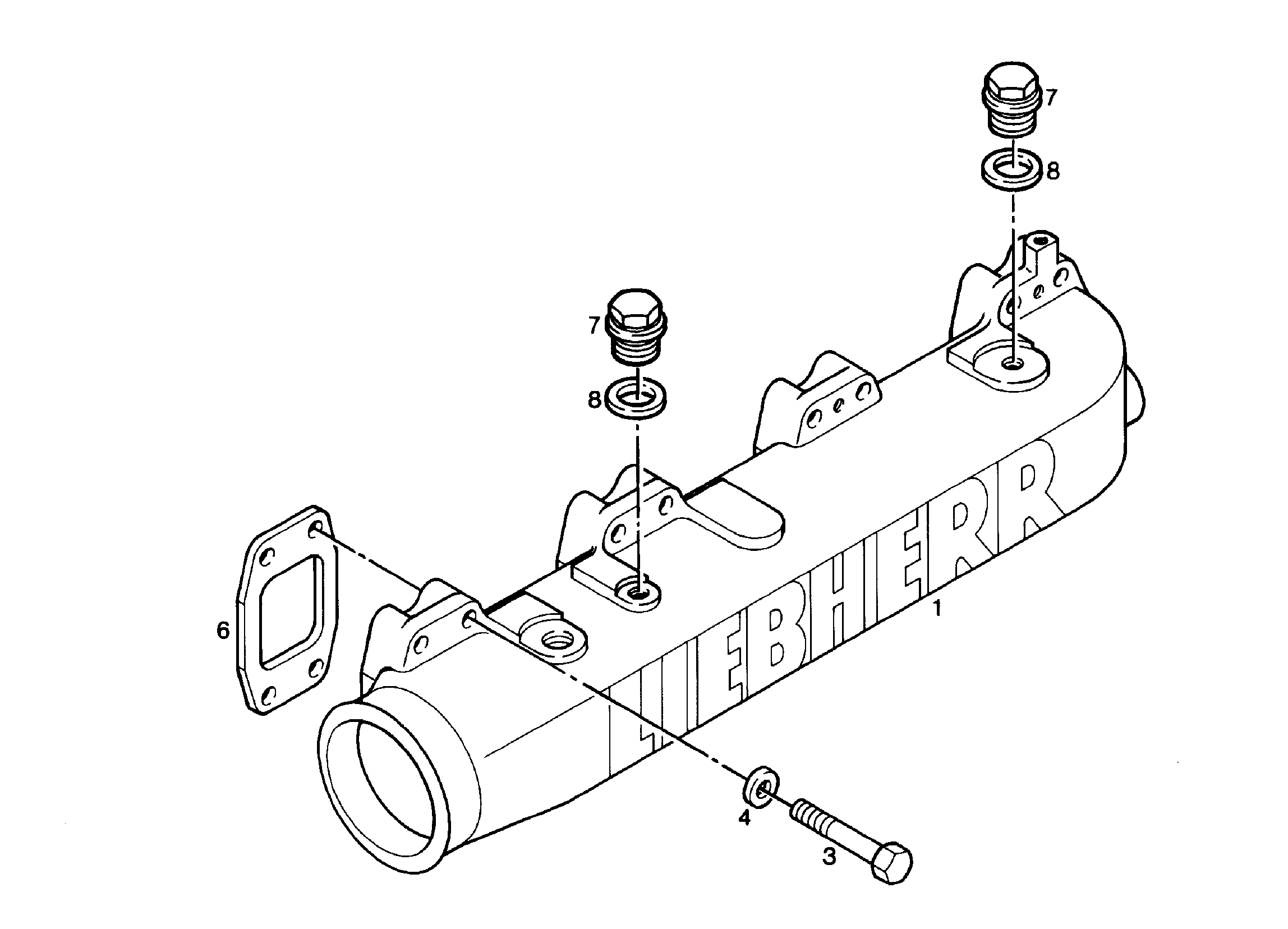 ТРУБА ВСАСЫВАЮЩАЯ 9275696 LIEBHERR