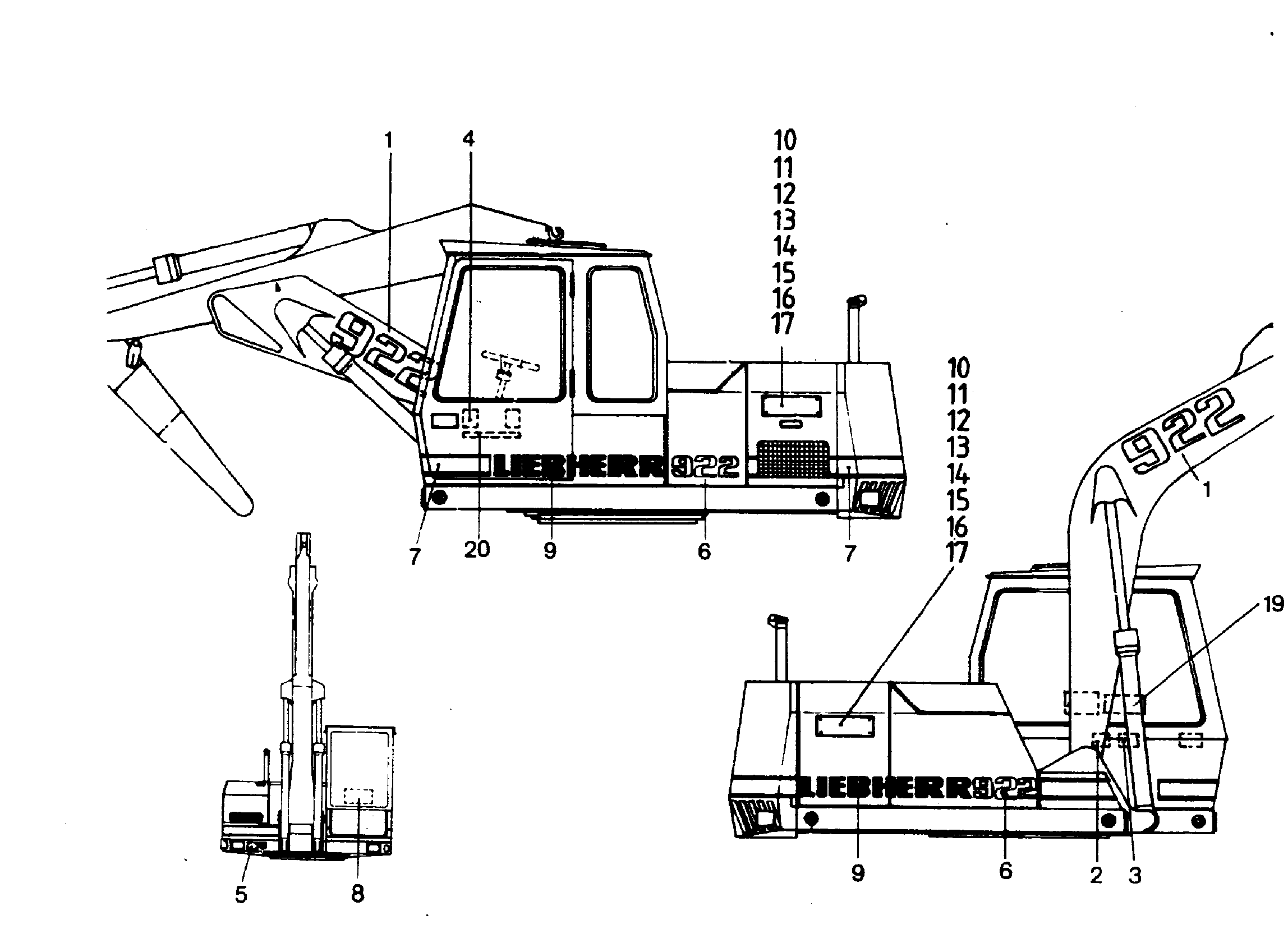 ТАБЛИЧКА 9148035 LIEBHERR