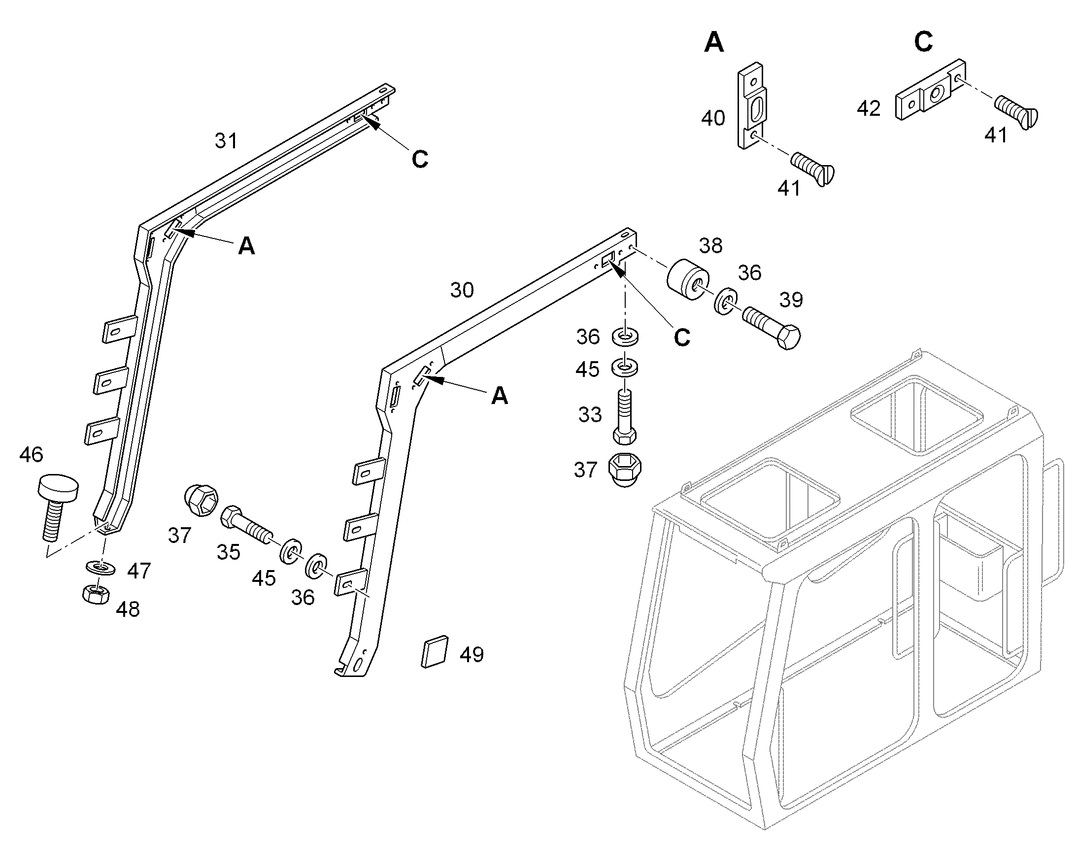 ПОДЛОЖКА РЕЗИНОВАЯ 7019034 LIEBHERR