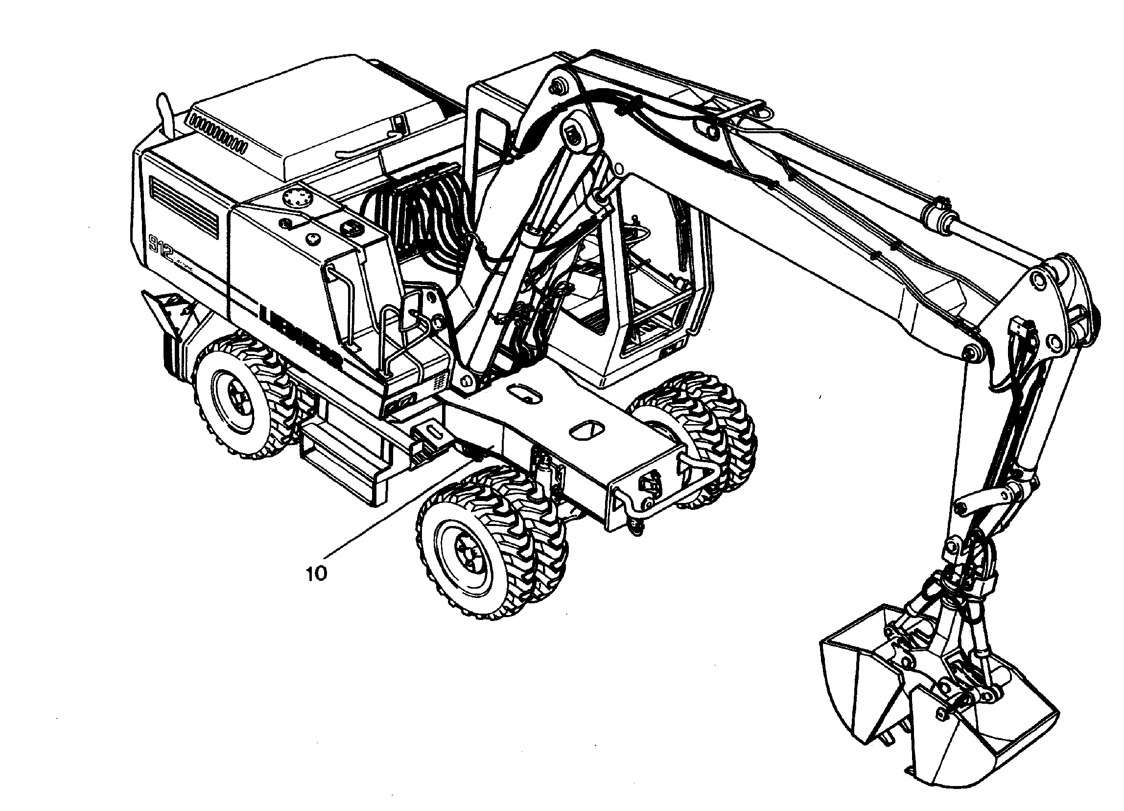 ТРУБОПРОВОДЫ ОПОР ГИДРАВЛИЧ. 9209657 LIEBHERR
