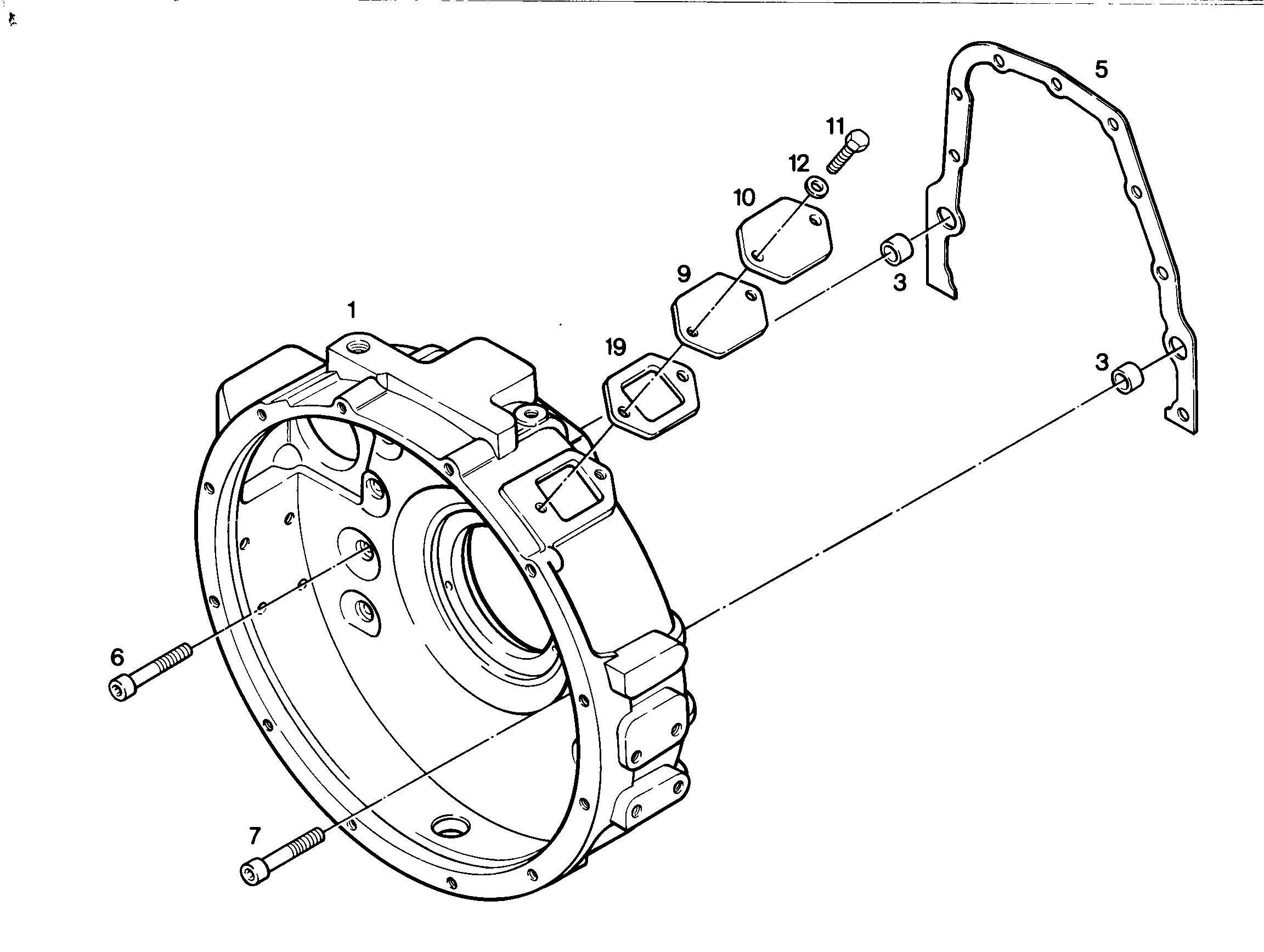 КОРПУС МАХОВИКА SAE 1 9074136 LIEBHERR