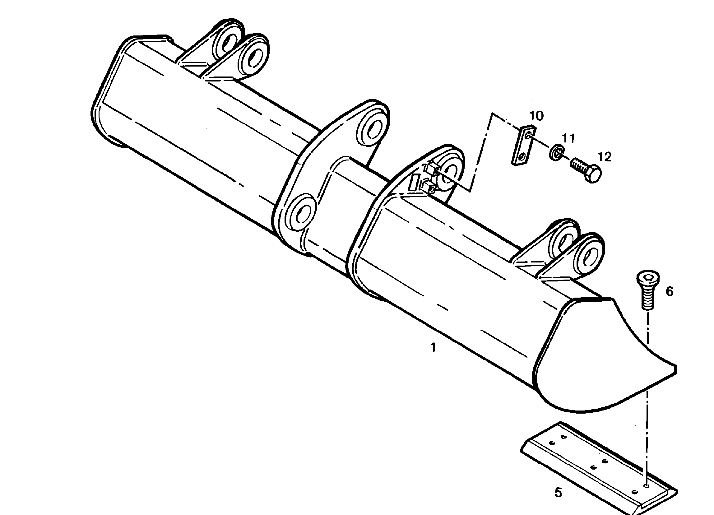 КОВШ КАНАВООЧИСТИТЕЛЯ 2000mm 0,4m³ 9241151 LIEBHERR