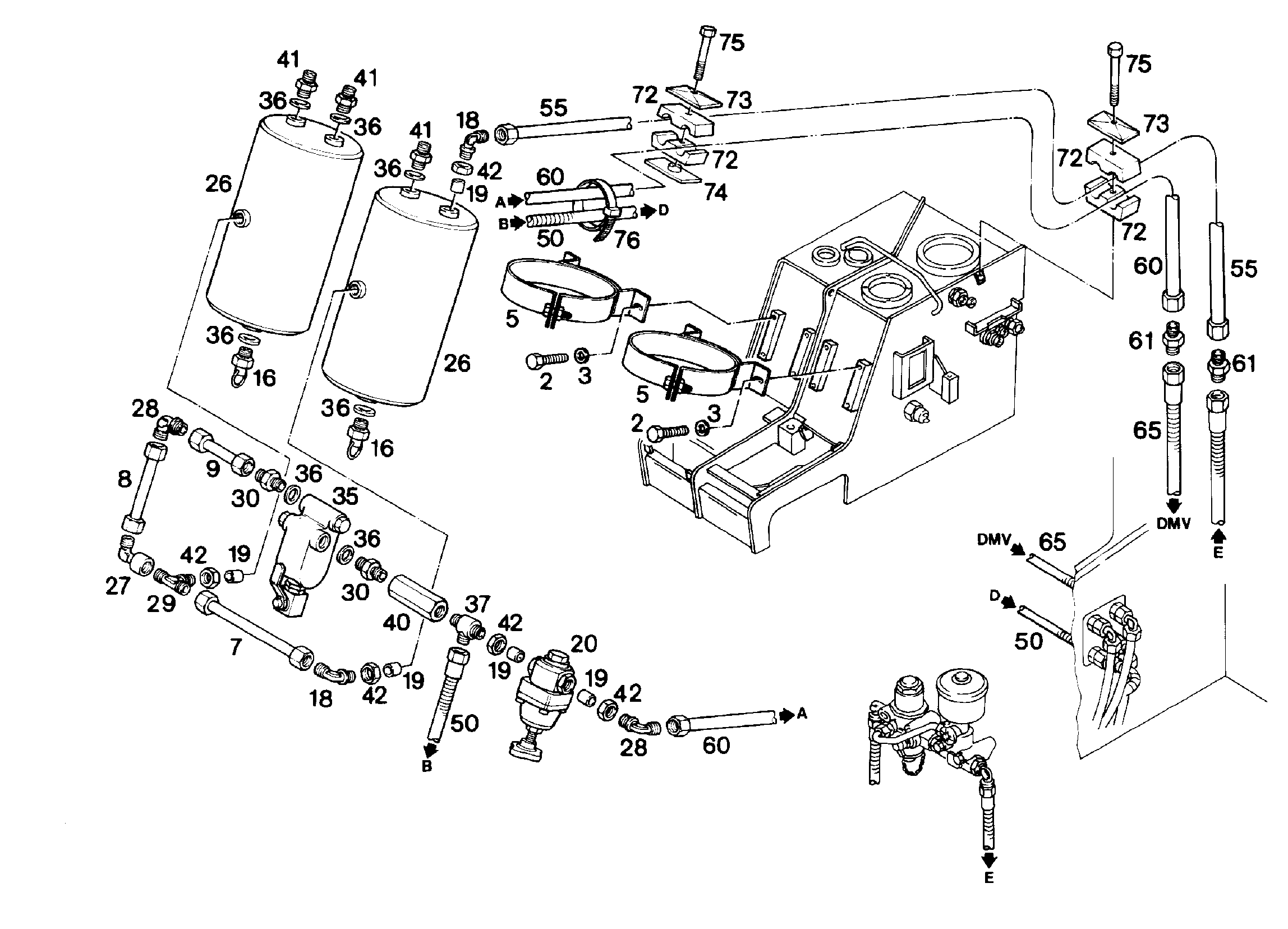РЕЗЕРВУАР С ВОЗДУХОМ 20X246 4000359 LIEBHERR
