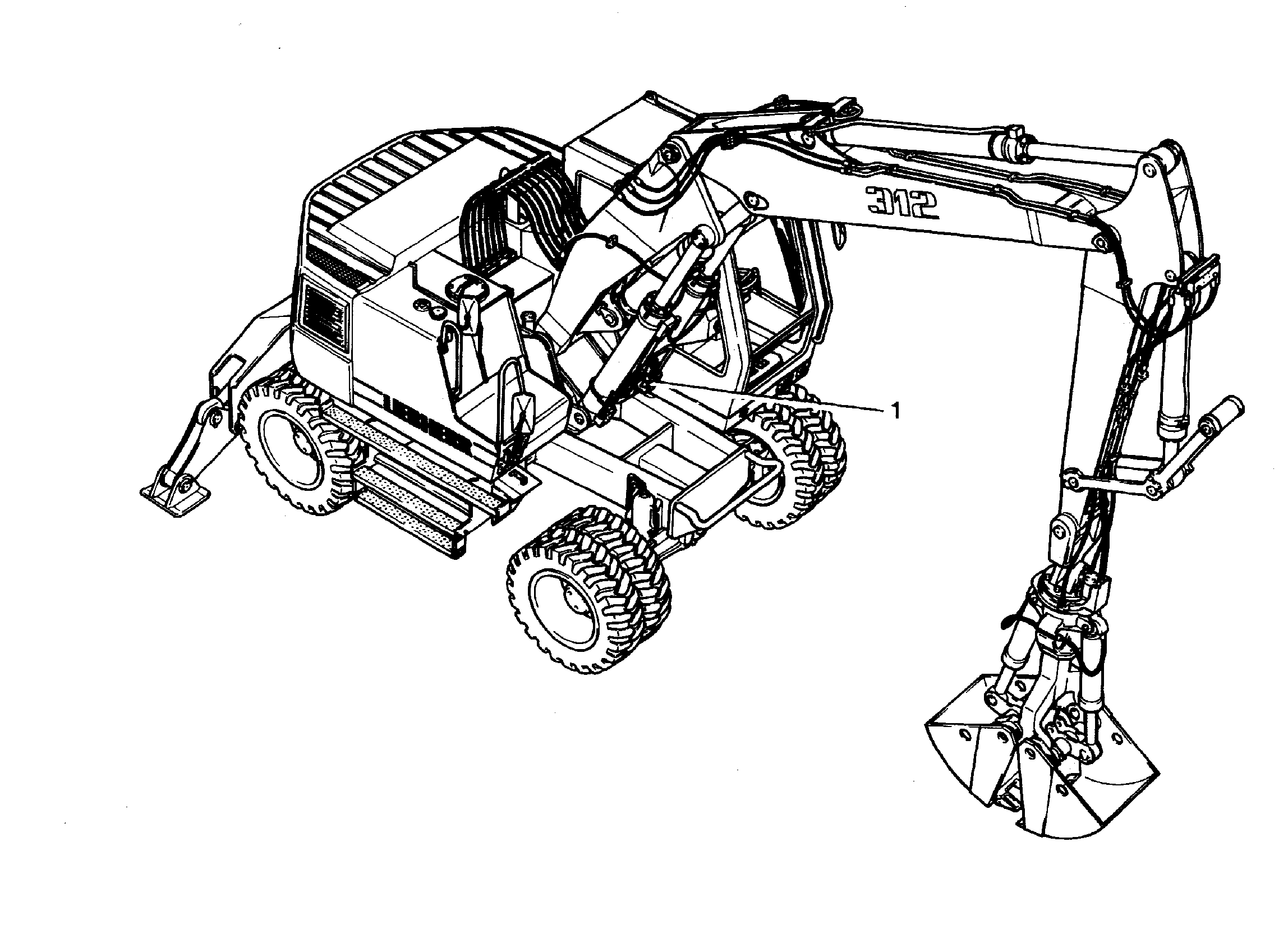 ЗАЩ.ТРУБЫ ПОДЪЕМ.ЦИЛИНДР 9955336 LIEBHERR