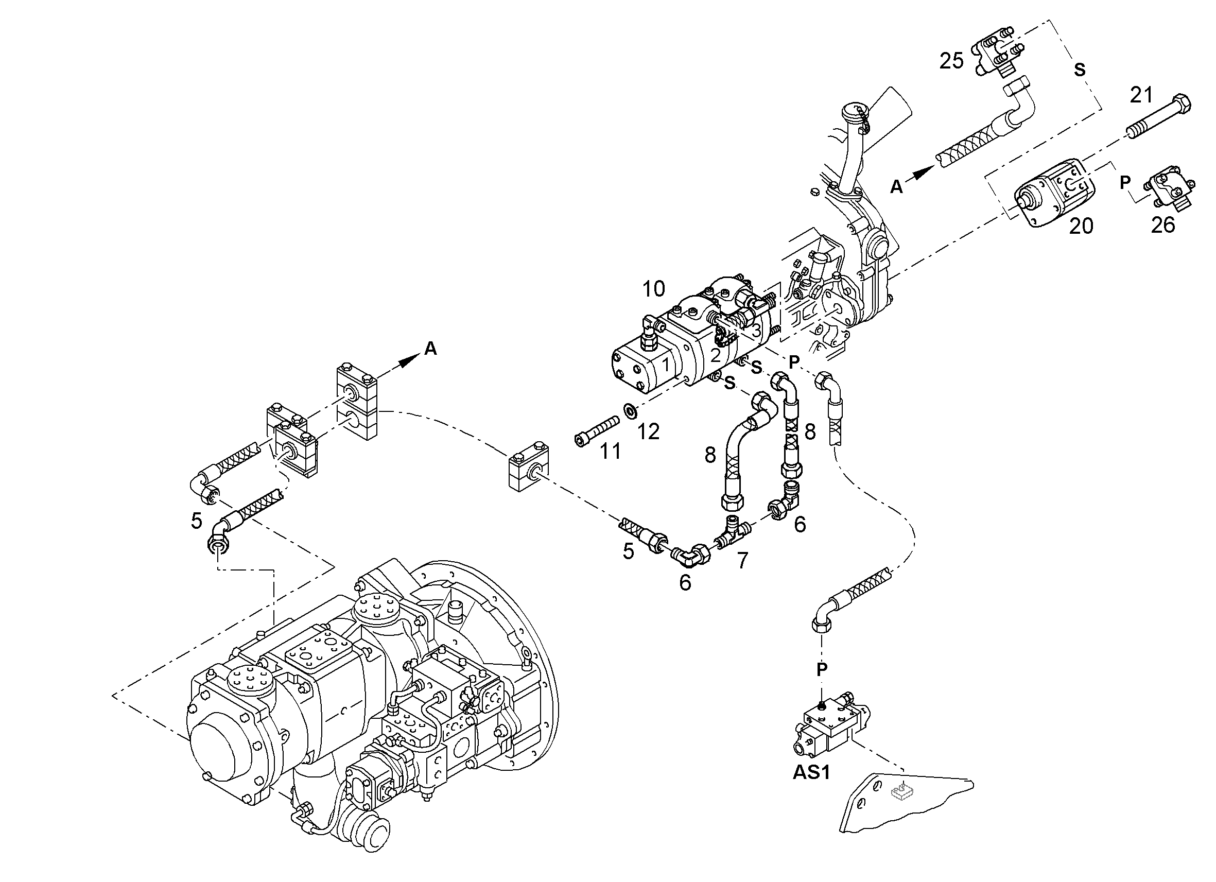 НАСОС ШЕСТЕРЕННЫЙ 5010624 LIEBHERR