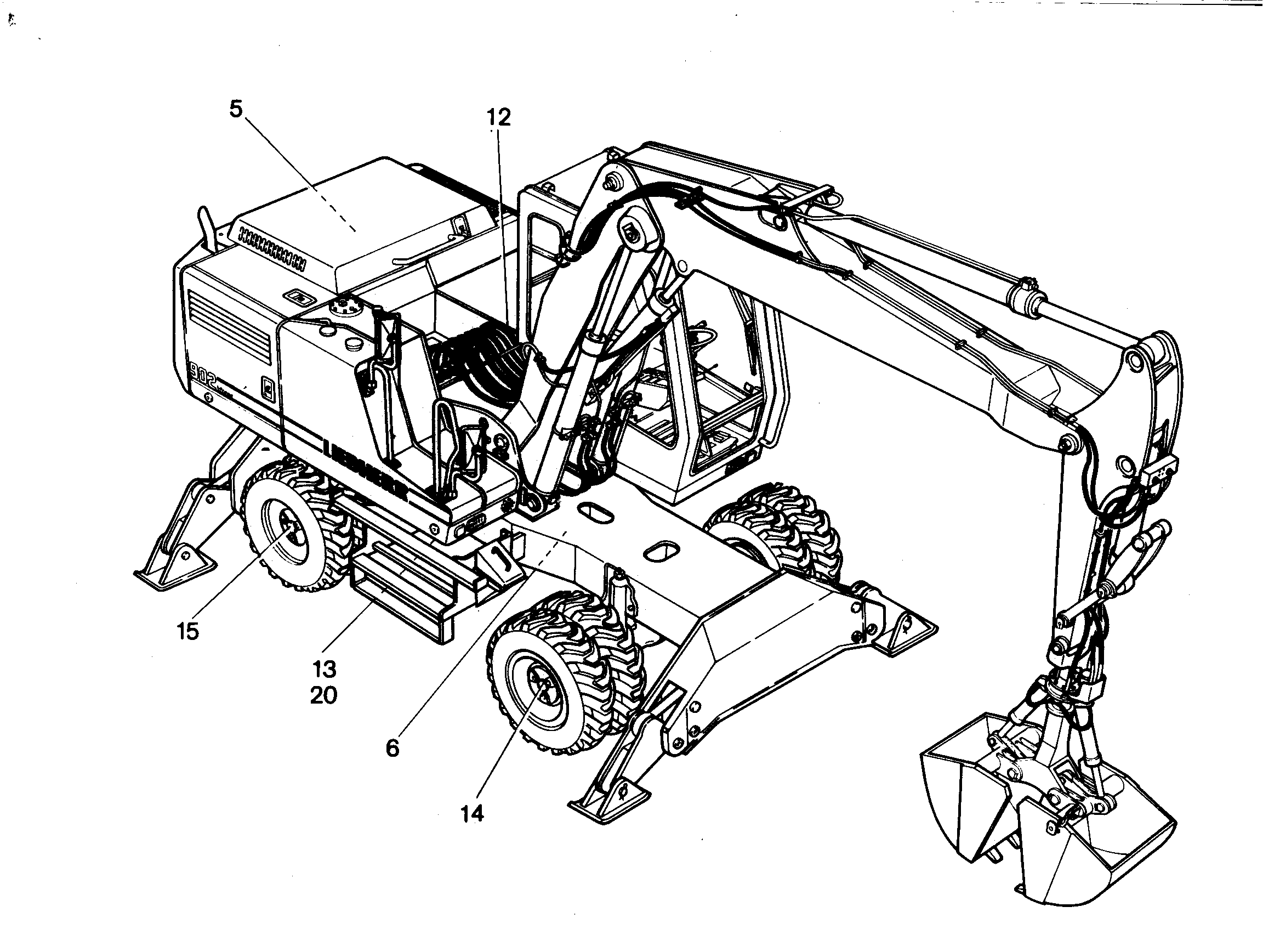 РАЗДАТОЧНАЯ КОРОБКА МОНТАЖ 9309486 LIEBHERR