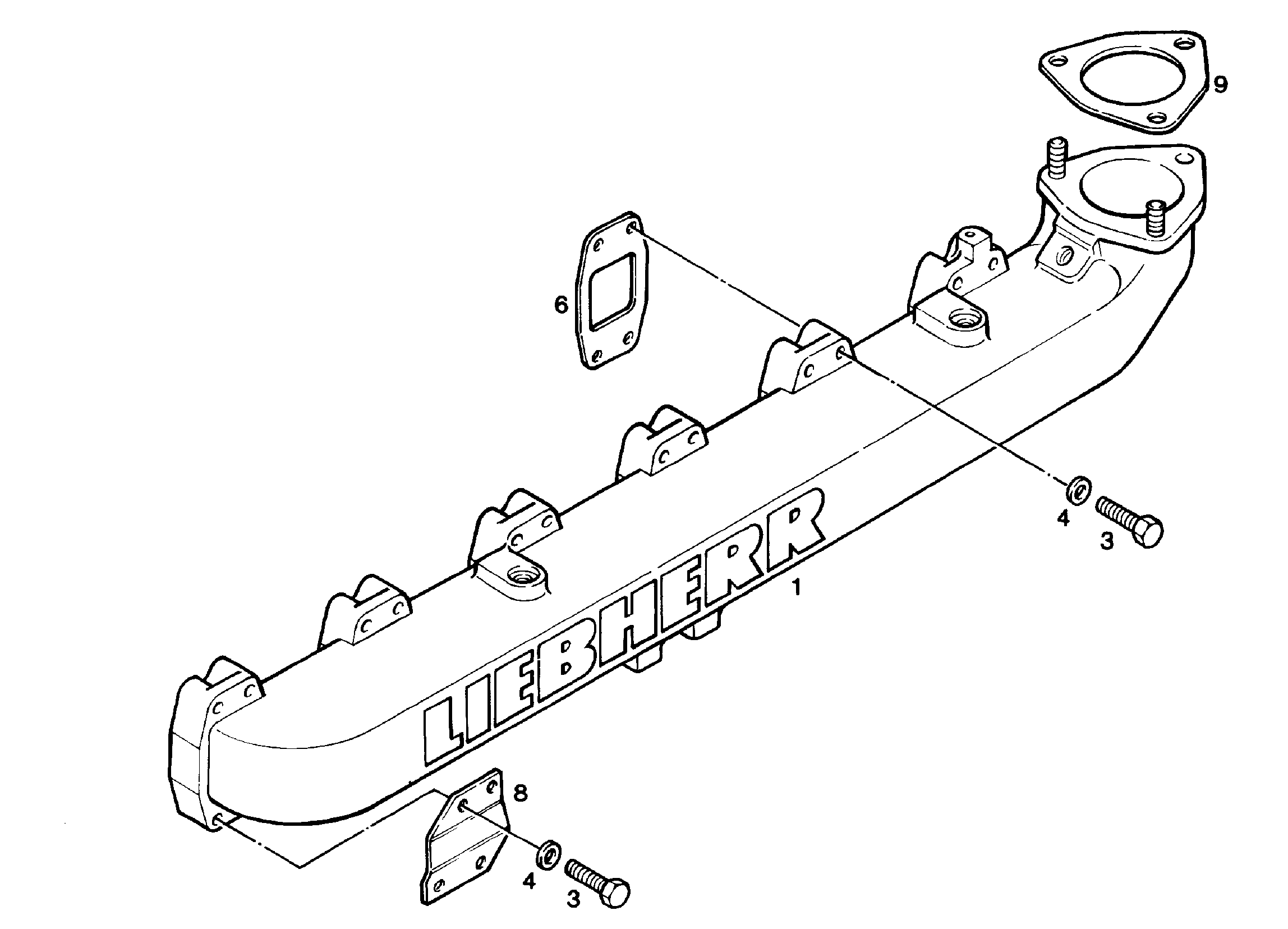 ВОЗДУХОЗАБОРНИК МОНТИРОВАН 9275611 LIEBHERR
