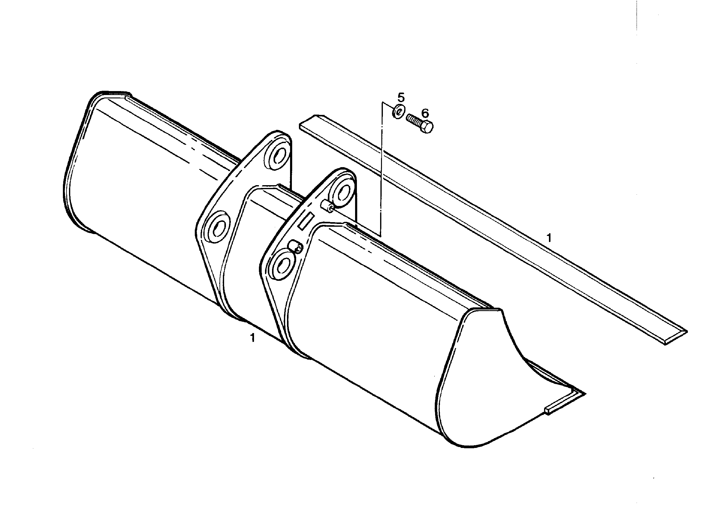 КОВШ КАНАВООЧИСТИТЕЛЯ 1500mm 0,31m³ 9243449 LIEBHERR
