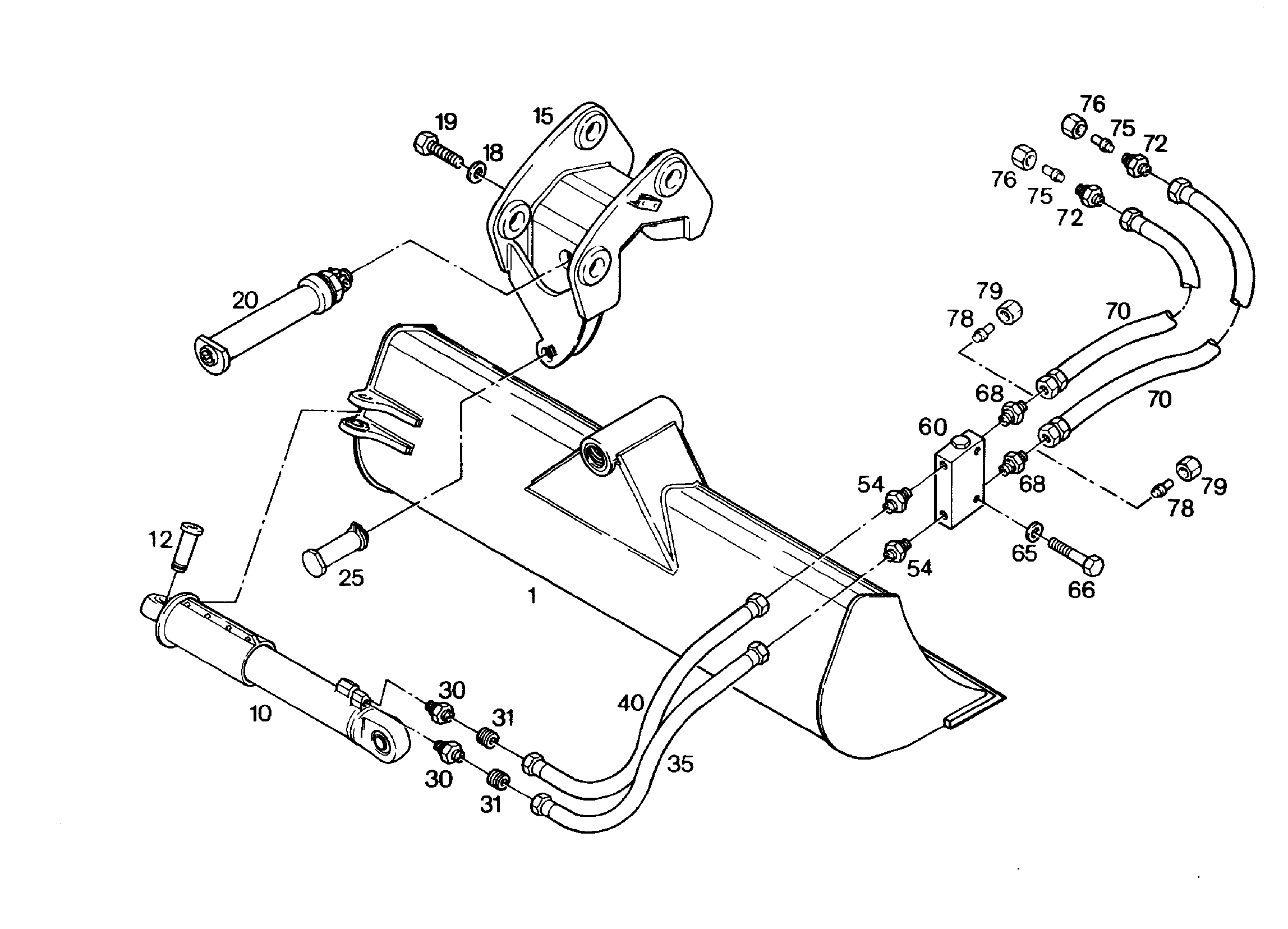 КОВШ КАНАВООЧИСТИТЕЛЯ 1700mm 0,36m³ 9243467 LIEBHERR