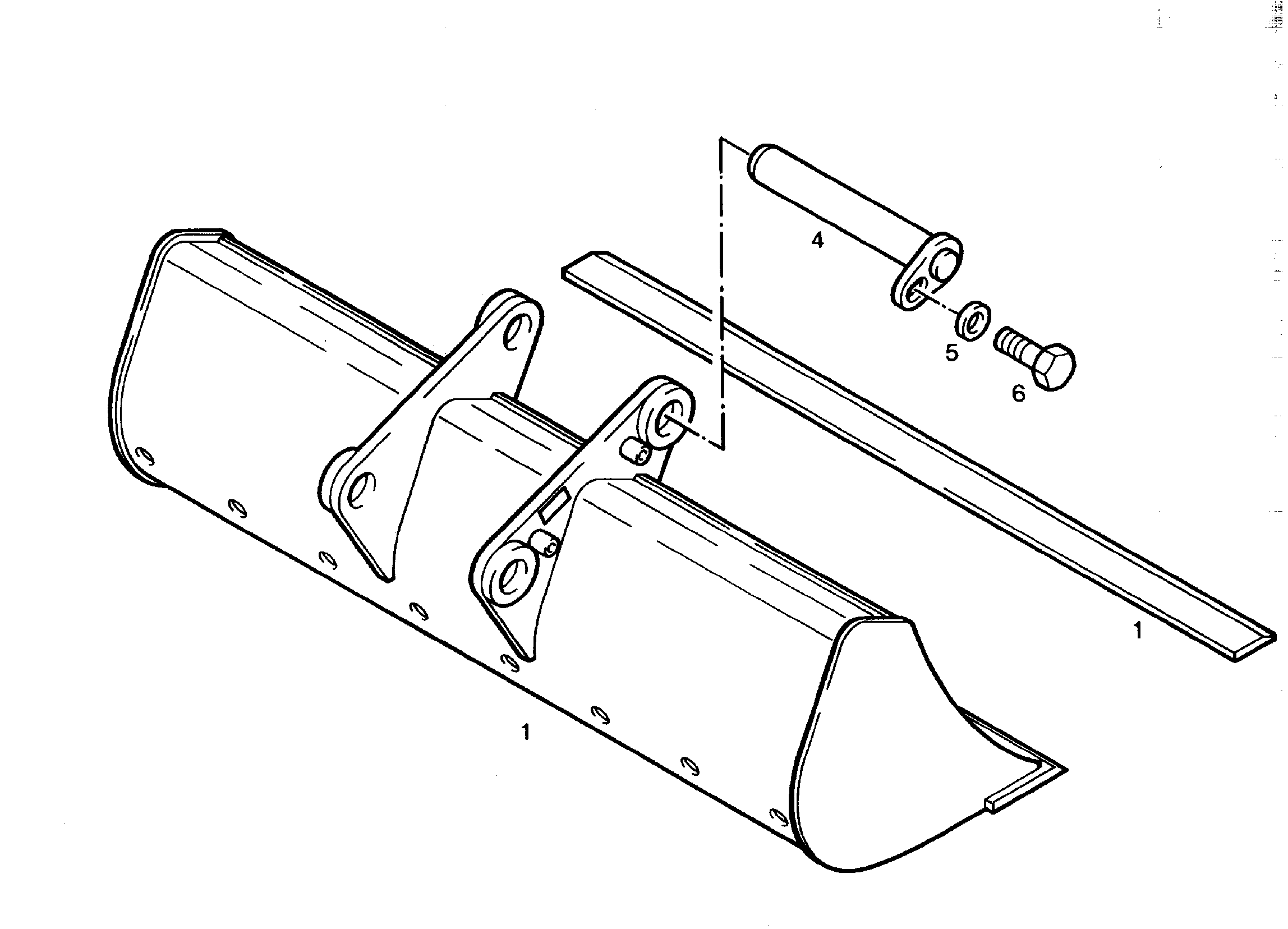КОВШ КАНАВООЧИСТИТЕЛЯ 1300mm 0,27m³ 9243415 LIEBHERR