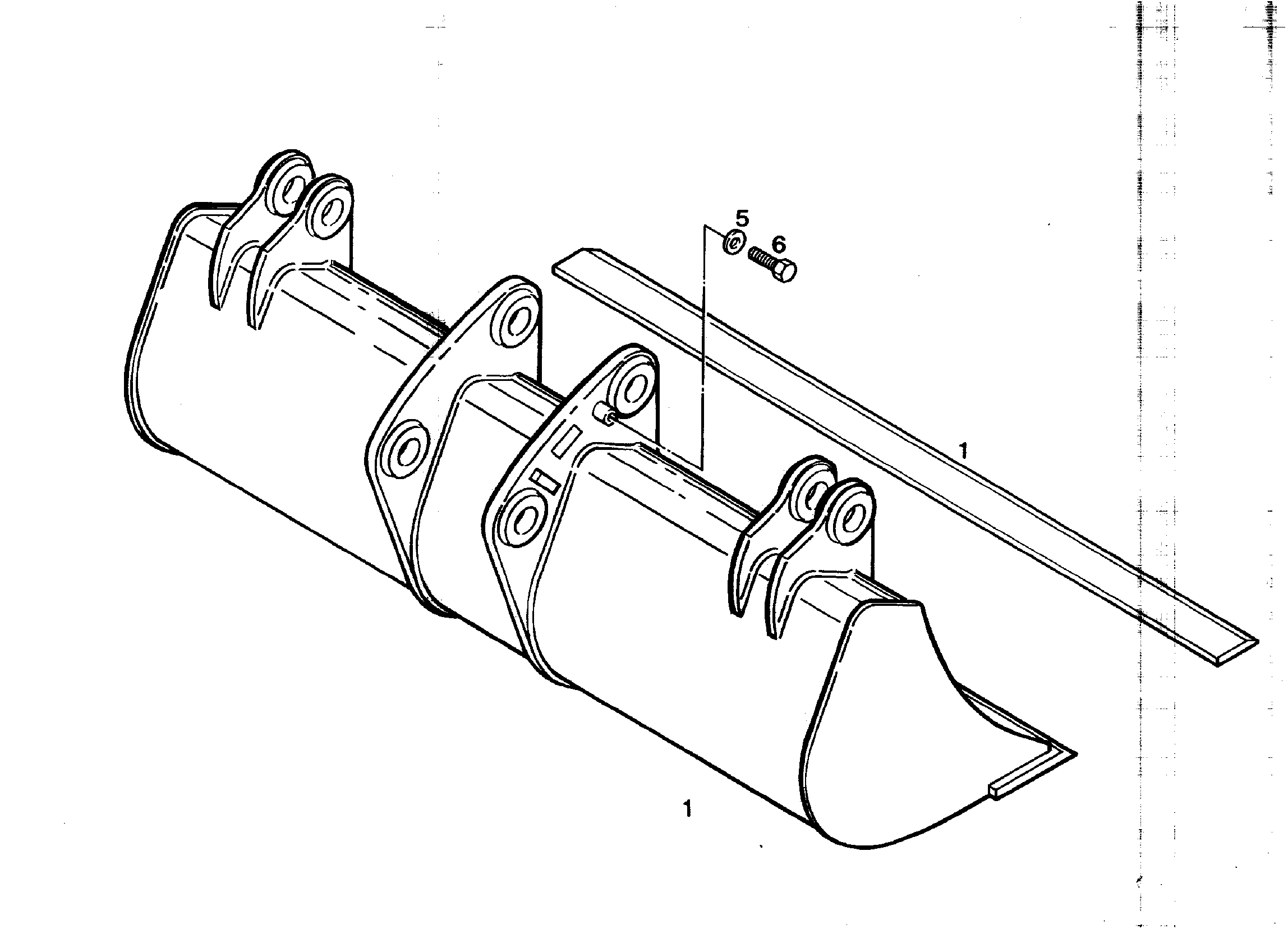 КОВШ КАНАВООЧИСТИТЕЛЯ 2000mm 0,42m³ 9243756 LIEBHERR