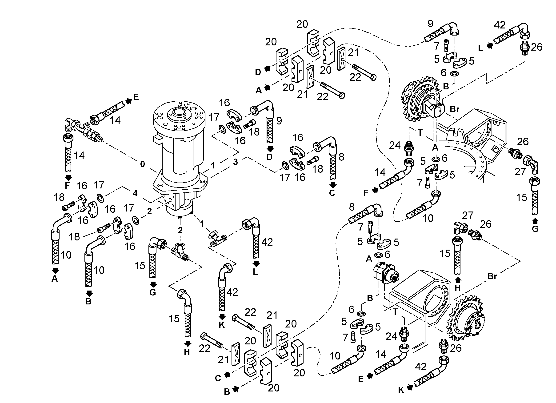 ШЛАНГ 12X2050 7028710 LIEBHERR