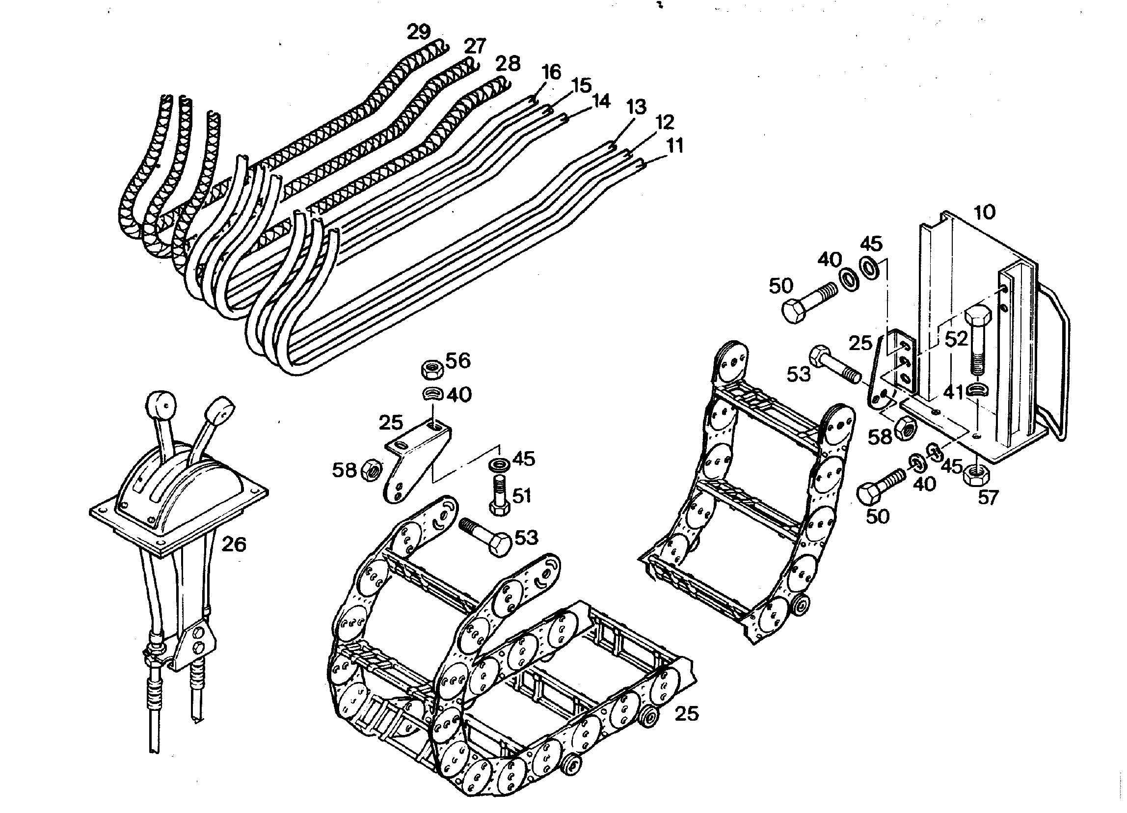 ЦЕПЬ ЭНЕРГОНОСИТЕЛЕЙ 7009997 LIEBHERR