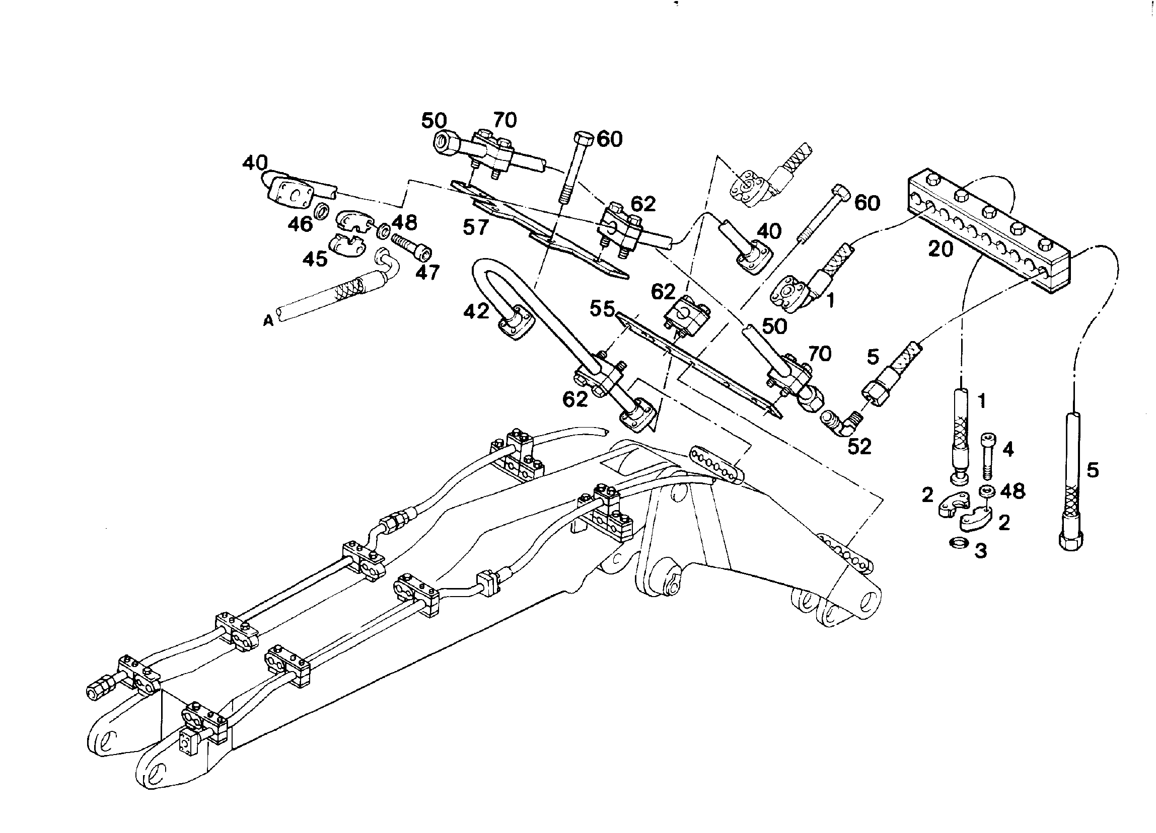 СКОБА ДЛЯ КРЕПЛЕНИЯ ТРУБЫ 35 9245785 LIEBHERR
