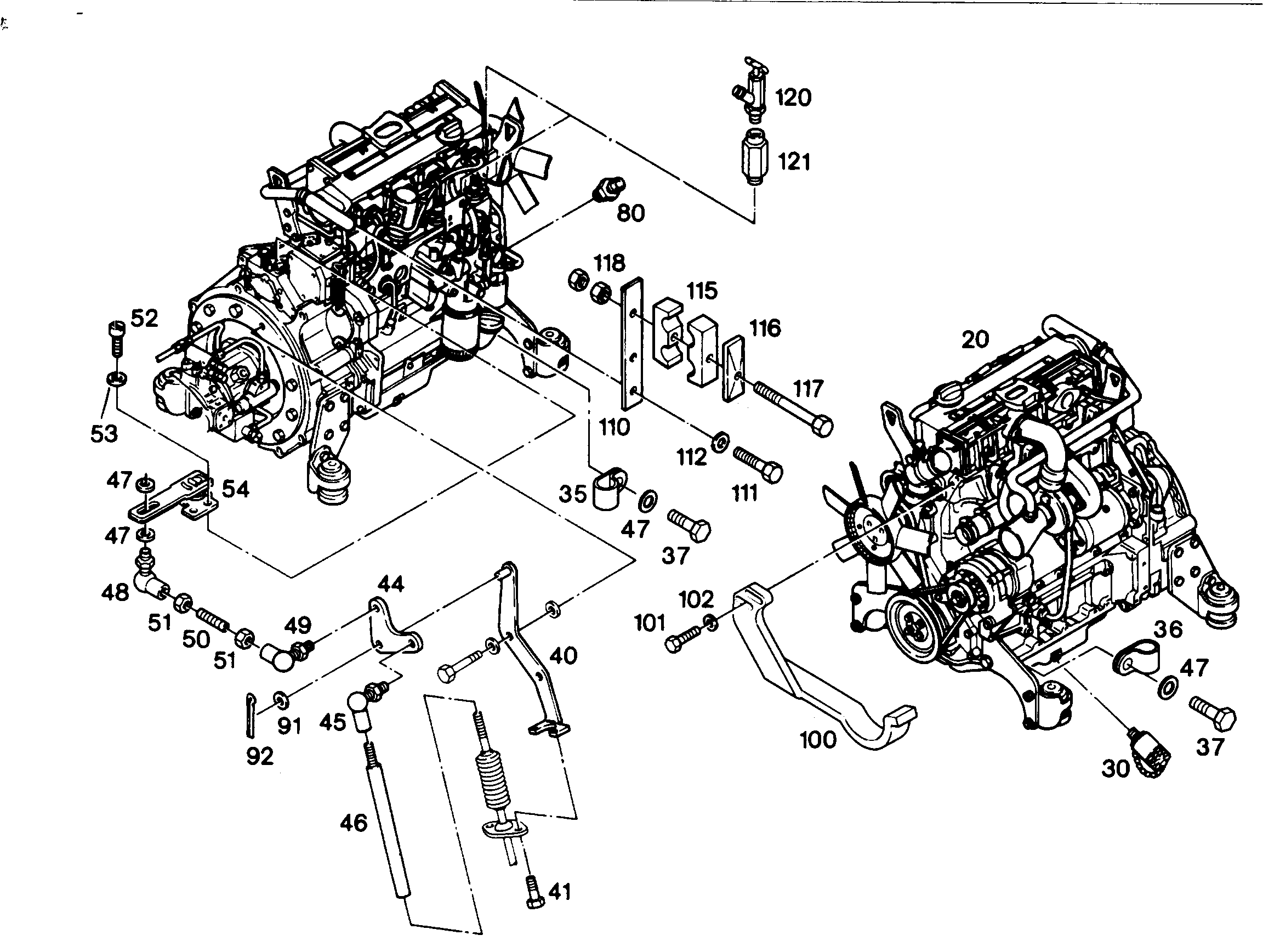 ДВИГАТЕЛЬ ДИЗЕЛЬНЫЙ BF4M1012E 57 kW 5009053 LIEBHERR