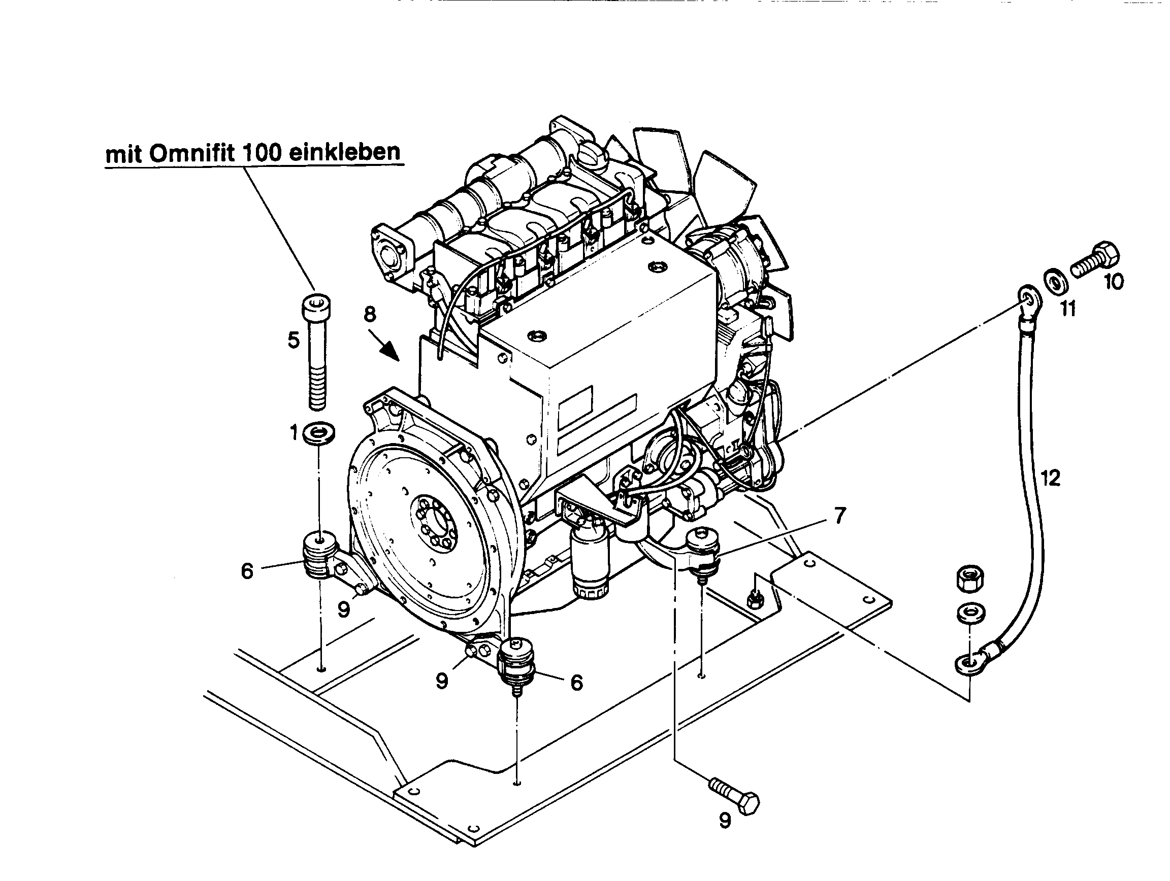 К-Т ПРОВОДОВ - МАССА-ДВИГАТЕЛЬ 9246725 LIEBHERR