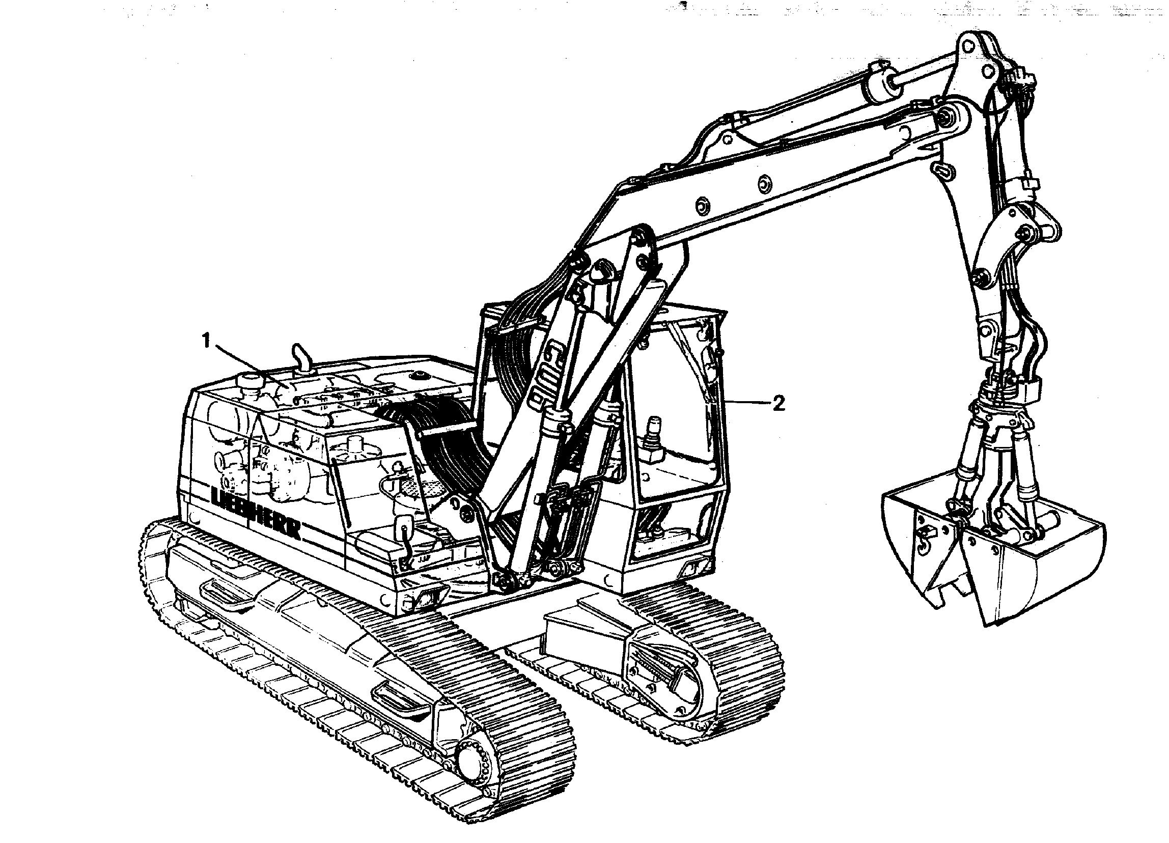 ПЛОЩАДКА ВОДИТ. - ЧАСТИ, УСТ. 9145854 LIEBHERR