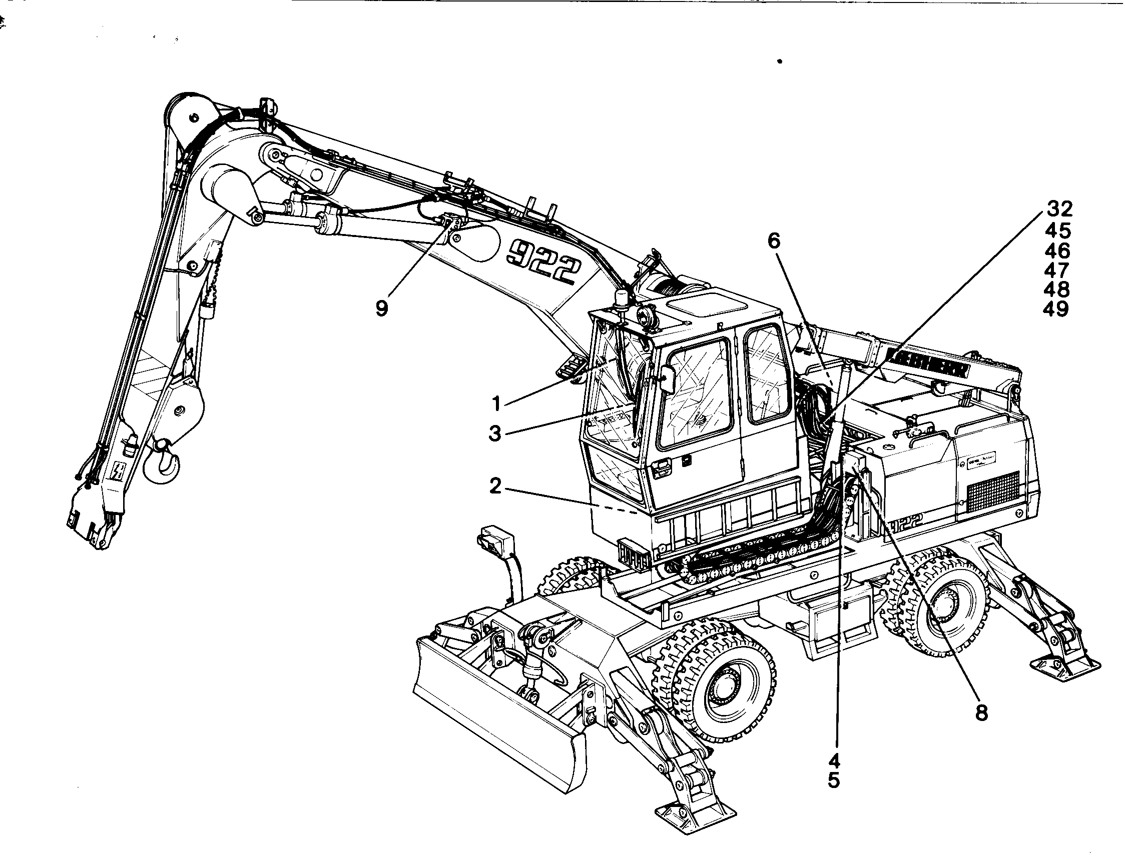 РАЗМЕЩЕНИЕ ИЗМЕРИТЕЛЬНОГО УЗЛА 9170796 LIEBHERR