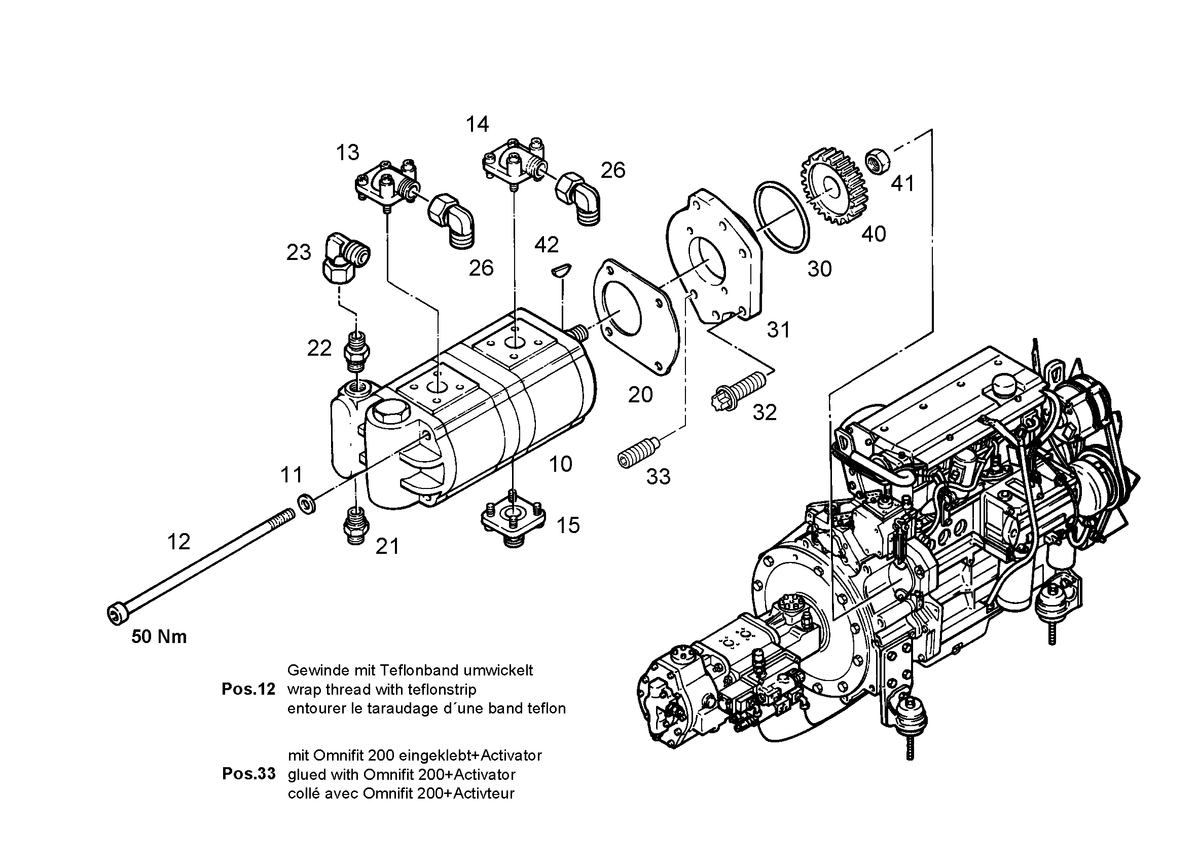 ВИНТ С ШЕСТИГРАННОЙ ГОЛОВКОЙ DIN 34800 C M8X60 10.9 A4C-W 10359183 LIEBHERR